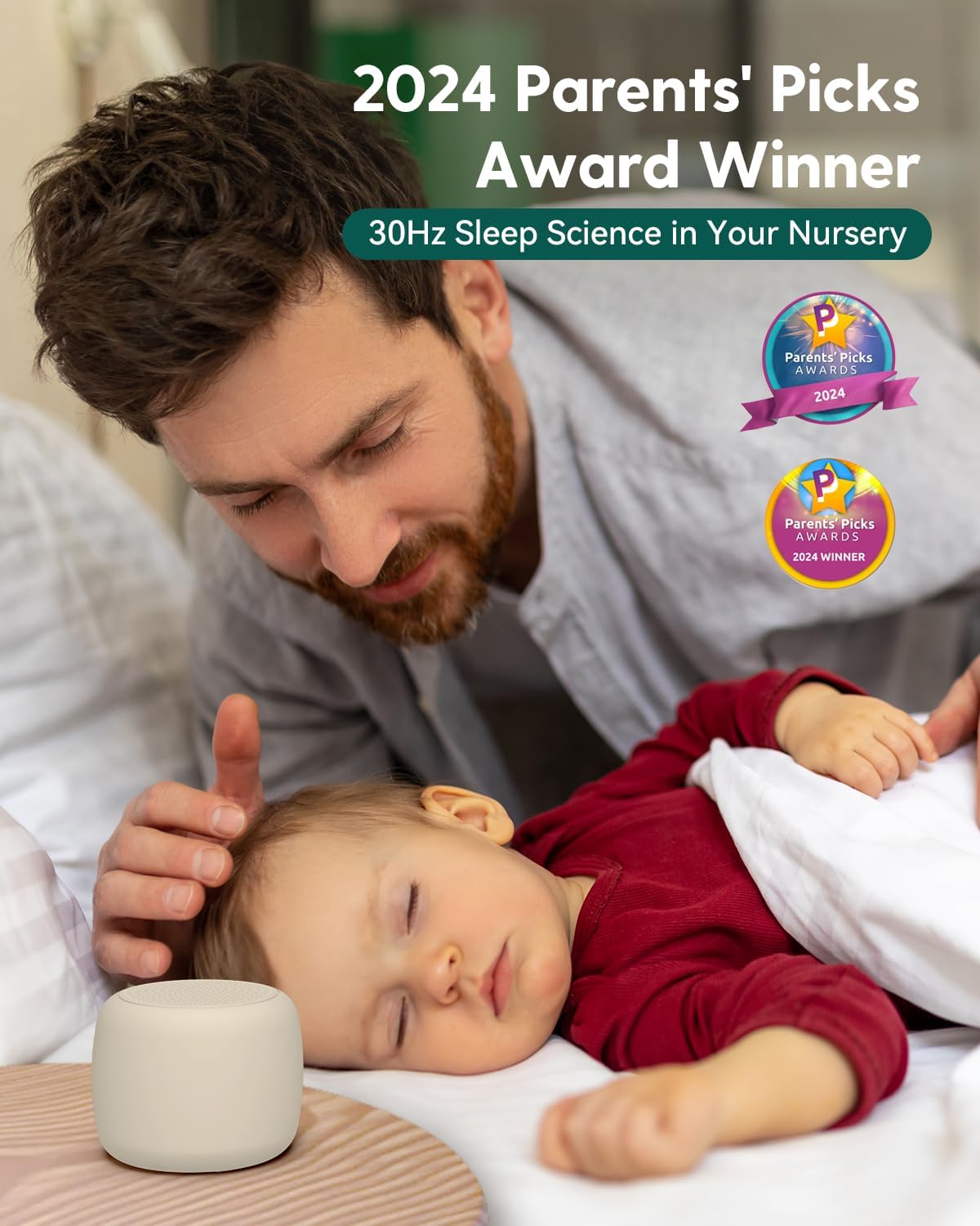 Babelio White Noise Sound Machine for Adults Kids Baby, Travel Sound Machine for Sleep, Mini and Portable, 15 Non-looping Sounds, Timer, Memory Function, Easy to Pocket and Travel, Putty Gray