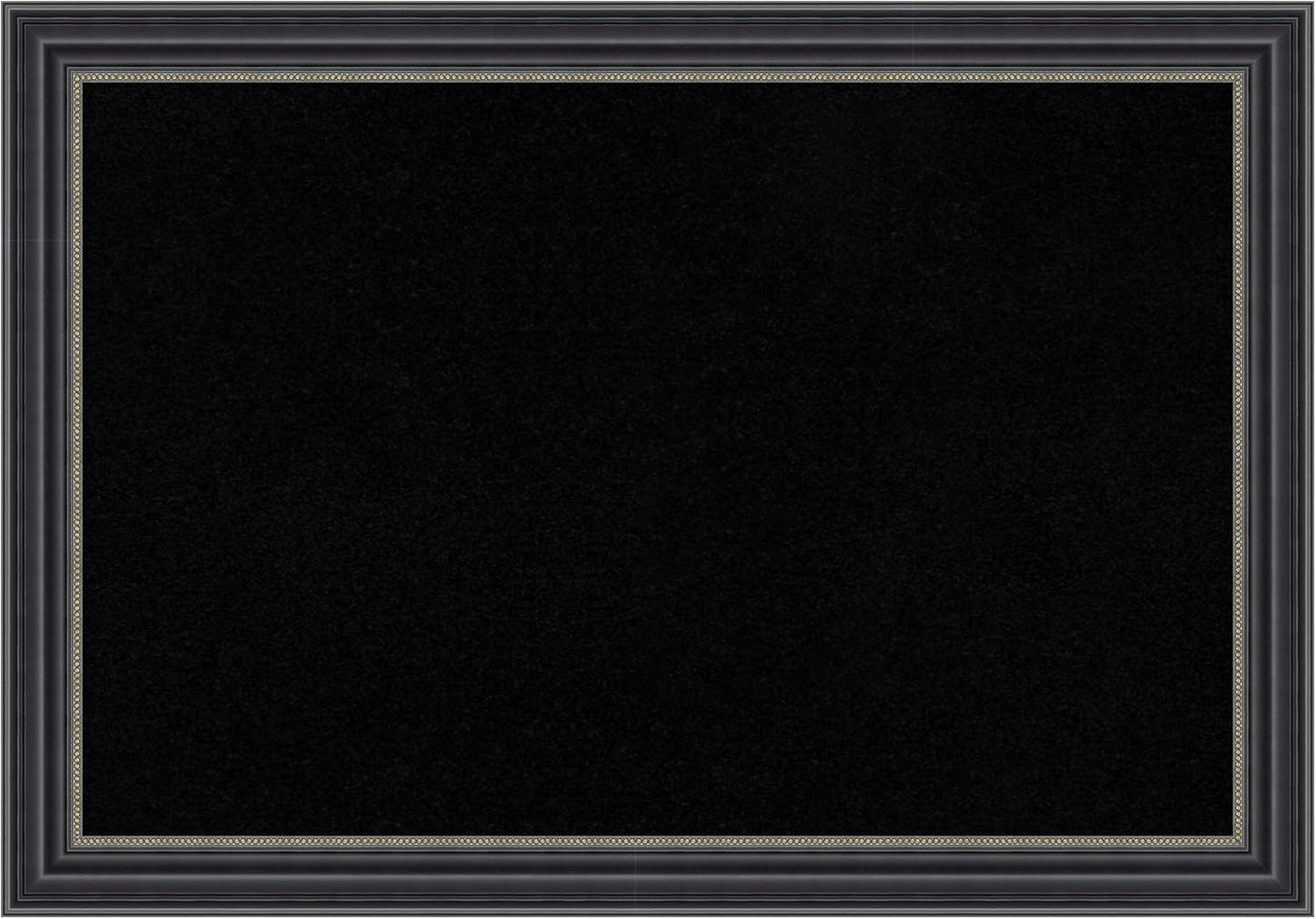 Amanti Art Black Cork Board for Wall, 14x20 Vision Board with Black Wood Frame, Small Corkboard Office Decor for Home Organization, Traditional Corkboard Pinboard to Display Items for Home