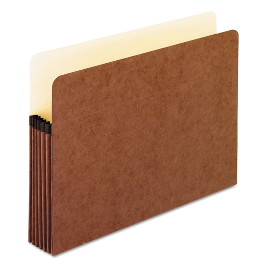 Pendaflex Expanding File Pockets, Letter Size, 5.25" Expansion, Reinforced with DuPont™ Tyvek® Material, Letter Size, Redrope, 10 Per Box (1534G-OX)