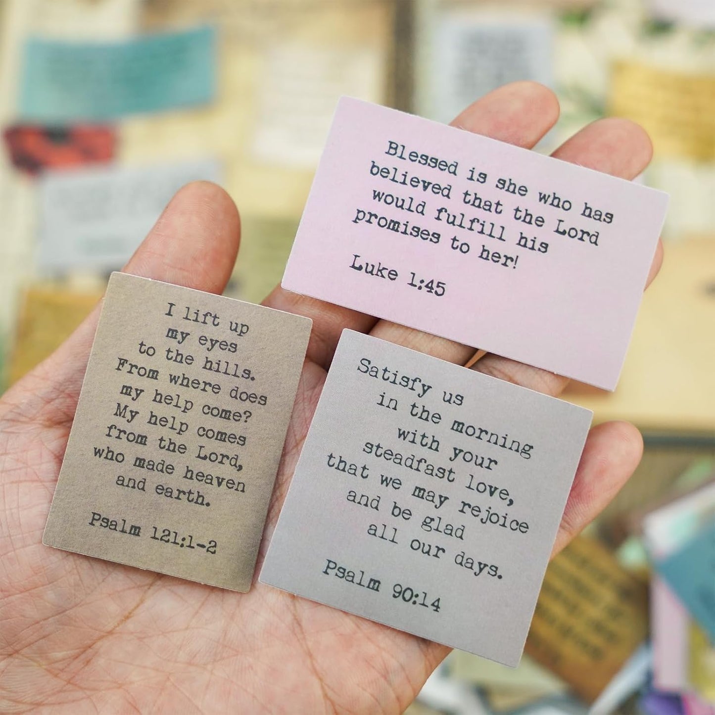 120 Pieces Retro Bible Verse Stickers (2 Pieces of Each), Inspirational Christian Vintage Journaling Stickers Typewriter Font Quotes Bible Study Supplies for Water Bottle Laptop Scrapbooking Decals