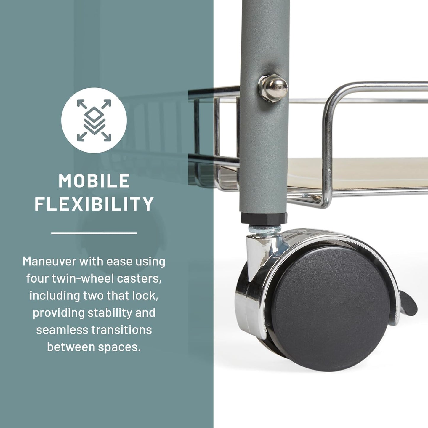 Safco Tubular Steel Wire Roll File Cart, Document and Blueprint Holder, 20 Compartment, Rolling Organizer Cart for Architectural Drawings, Construction Plans and Map Storage