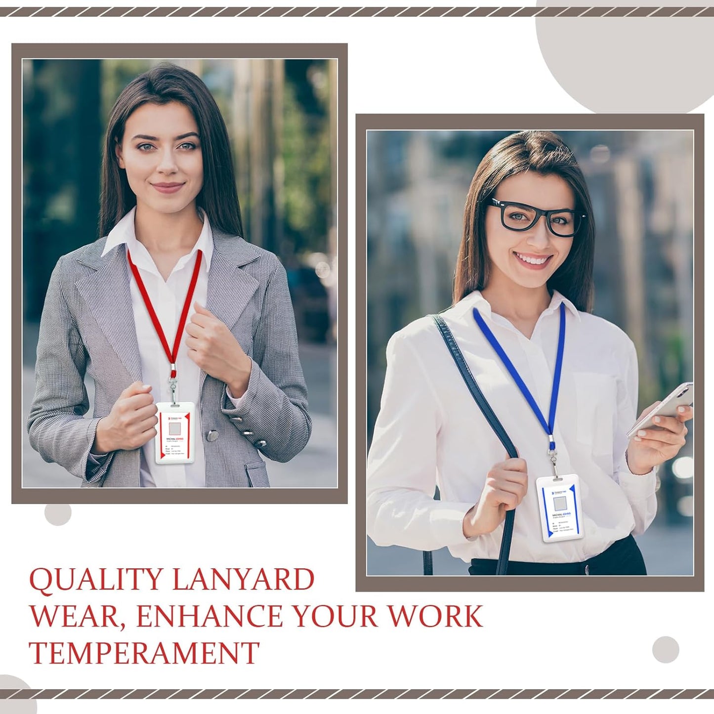 1000 Pack Bulk Lanyards for ID Name Badges Holder Flat Lanyards with Hook Clip Swivel for Office School Accessories (Multi Colors)