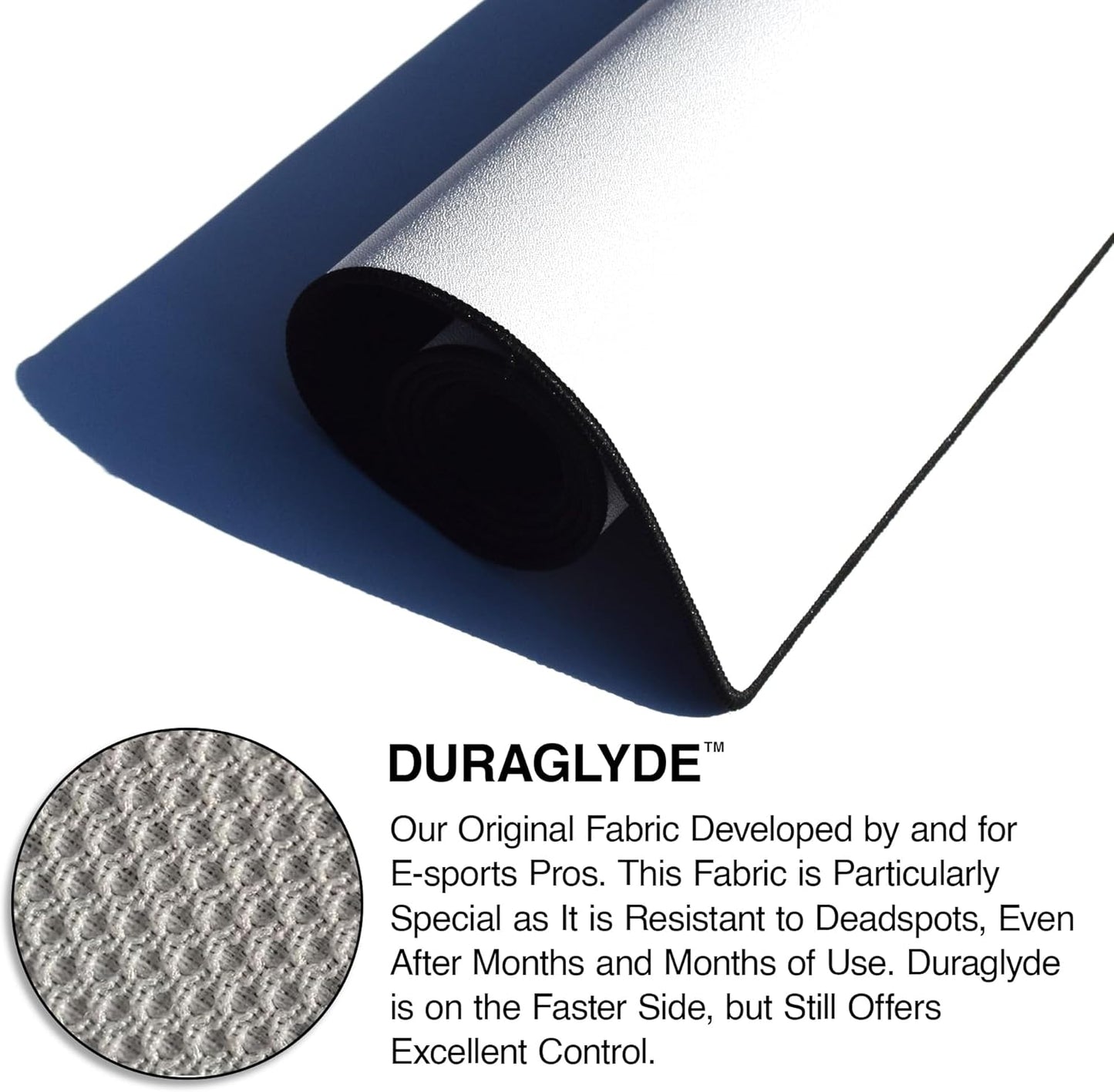 MPCO. Blueprints Large Gaming Desk Pad - 36" x 17" Duraglyde Fabric Browning 1911 – White Desk Mats - Non-Slip, Washable, Smooth Glide for Precision Gaming & Work