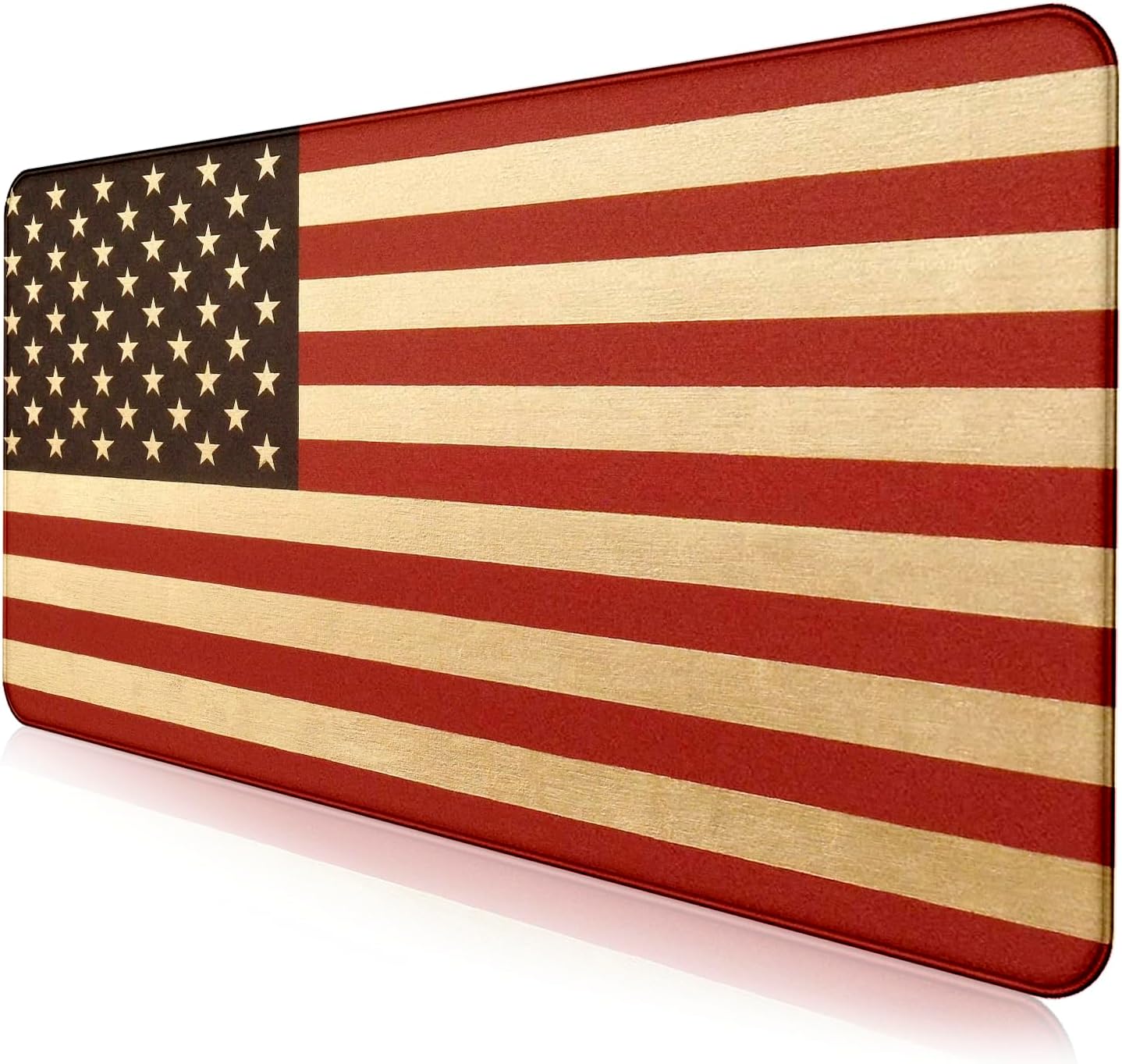 American Flag Extended Mouse Pad, Large Gaming Mouse Pad XXL Laptop Mouse Keyboard Pad 35.4 x 15.7-Inch Office Desk Decoration