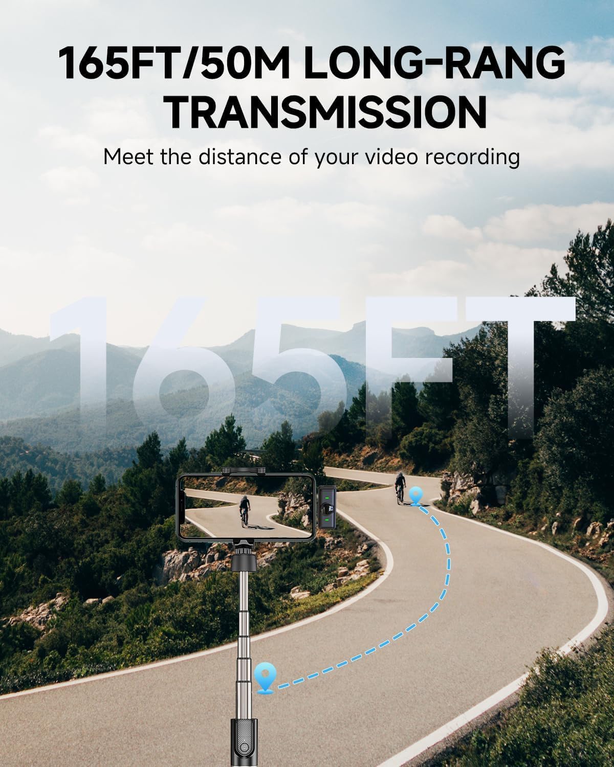 2 Pcs Professional Wireless Lavalier Microphone for iPhone iPad Android with Adapter Included Noise Reduction Plug-Play Clip on Lapel Mic for YouTube, Recording, Vlogging, Live Streaming