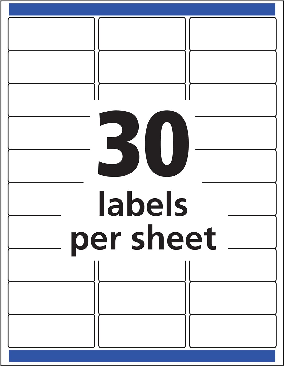 Avery Matte Clear Address Labels, Sure Feed Technology, Inkjet, 1" x 2-5/8", 750 Labels, 5 Packs (8660)