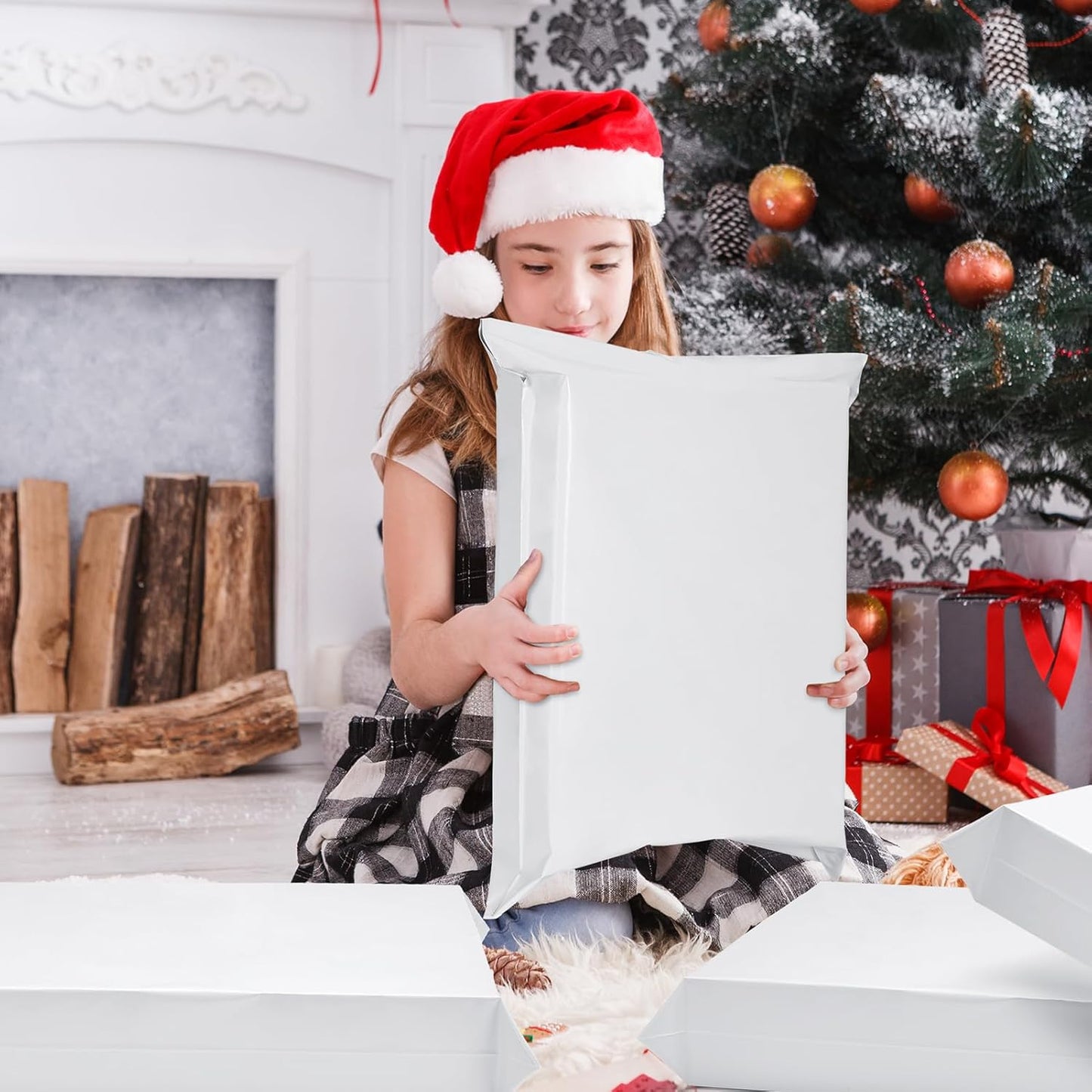 Metronic Poly Mailers 24x24 100PC White, Extra Large Shipping Bags Mailing Envelopes with Strong Adhesive, 2.5Mil Thick Mailers Poly Bags for Shipping, Mailing Bag Packaging Bag for Small Business