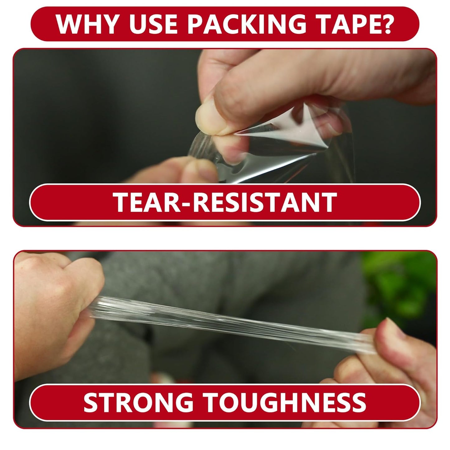 SWRT 2.7Mil Thick Ultra Clear Packing Tape, 36 Rolls Heavy Duty Packaging Tape for Shipping Packaging Moving Mailing, Thicker Sealing Tape-1.88" x 60 Yards Per Roll, 2160 Total Yards