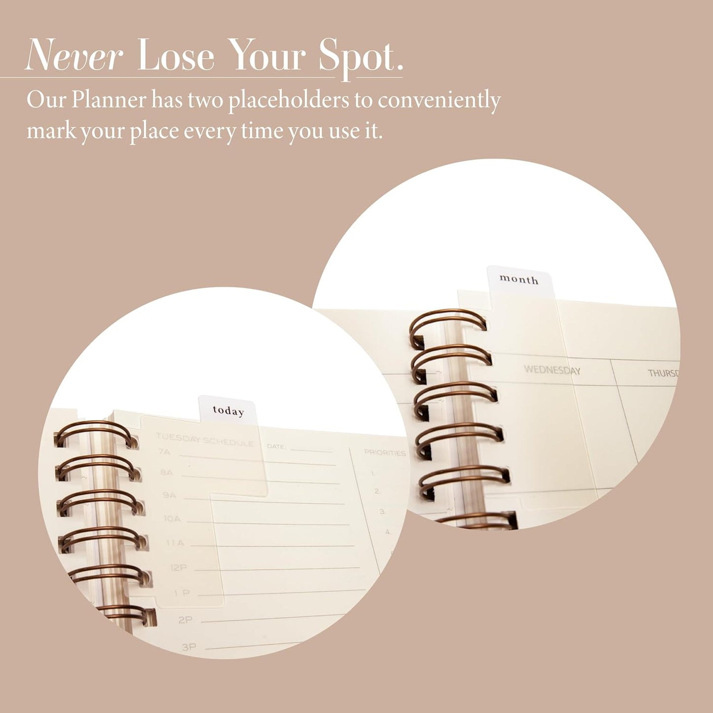 Anecdote Planner 2026 (8.5" x 10") Spiral Yearly Planner - 2026 Planner Weekly and Daily - Features a Library Buckram Cover, Brass and A4 Size Bleed-Resistant Paper - Organize All 52 Weeks. Start Anytime – Blossom