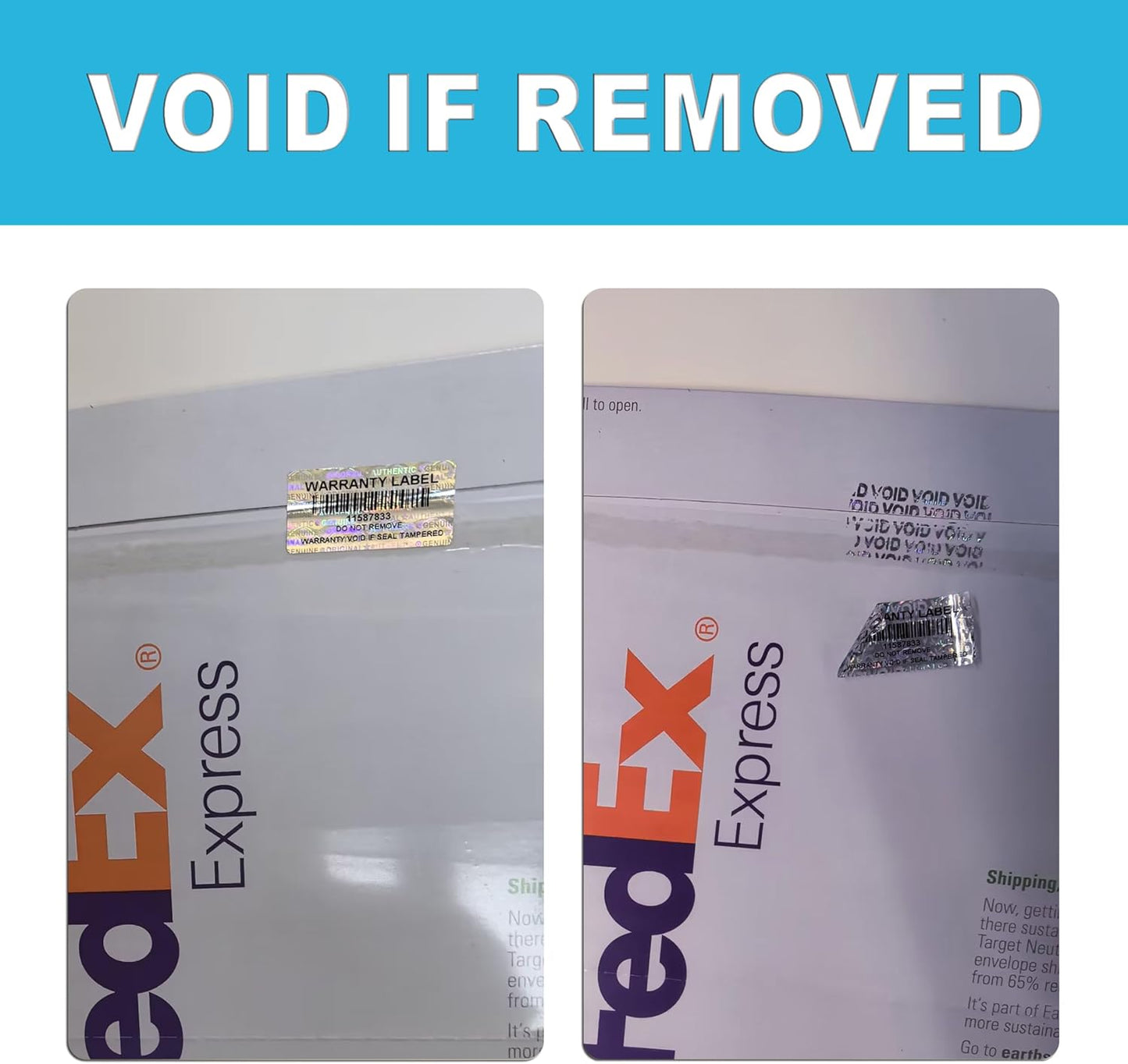 520pcs Tamper Evident Proof Stickers with Barcode Hologram Security Labels Genuine Warranty Seal with Unique Serial Number(1.2 X 0.6 Inch Silver)