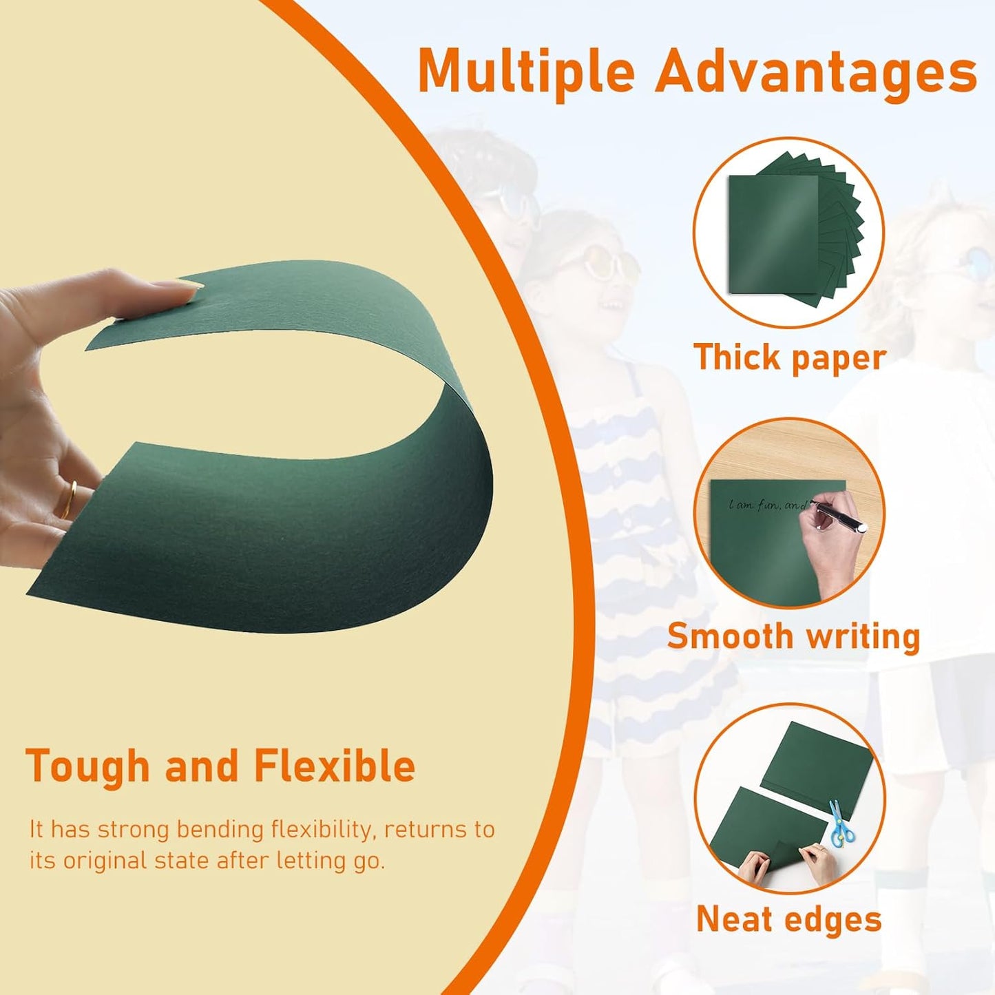 28 Sheets Dark Green Shimmer Cardstock 8.5 x 11 Craft Paper, 92lb Heavyweight Glossy Paper Card Stock for Wedding, School, Greeting Cards, Making Cards, Office Printing