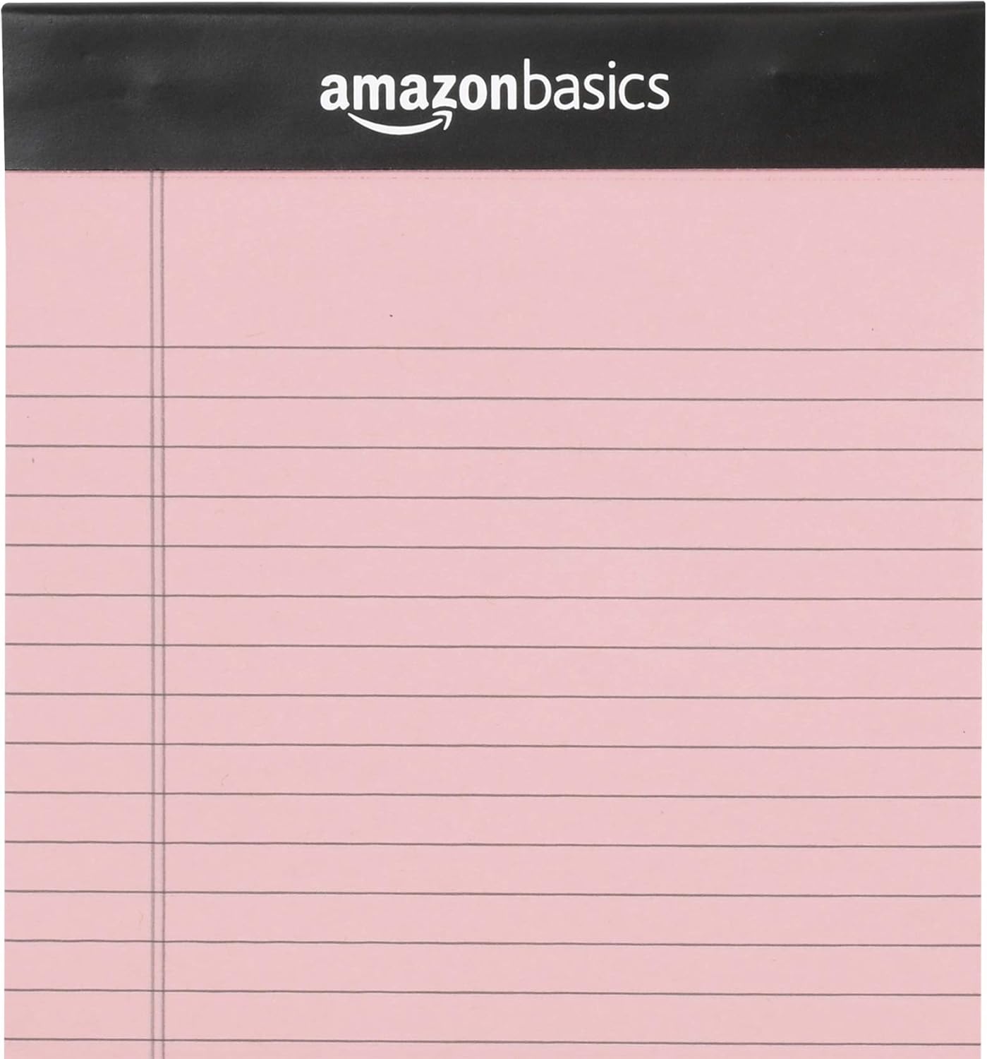 Amazon Basics Narrow Ruled 5-Inch by 8-Inch Lined Writing Note Pads, 6 Count (50 Sheet Pads), Multicolor