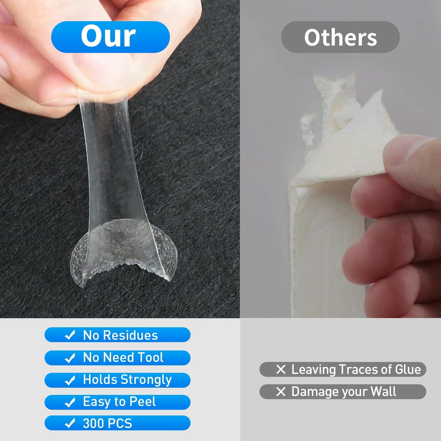 120 Pack Acoustic Foam Panels 1" x 12" x 12" Sound Proof Foam Panels Soundproofing Noise Cancelling Wedge Panels for Home Office Recoding Studio with 600 PCS Double-Side Adhesive