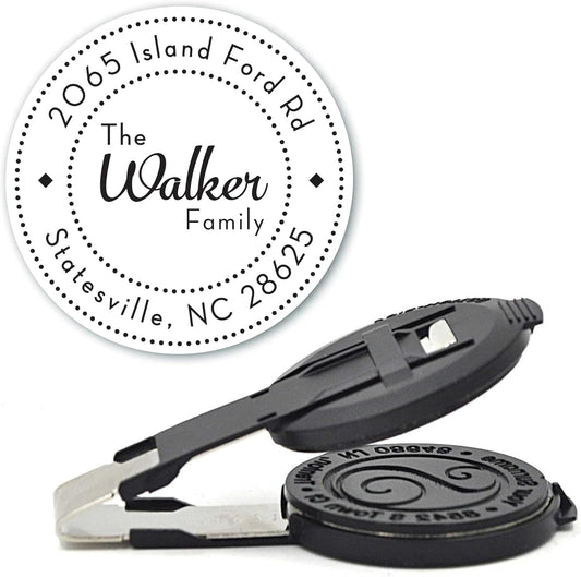 Custom Monogram Embosser - Personalized Round Seal - Insert Only - Style EM023