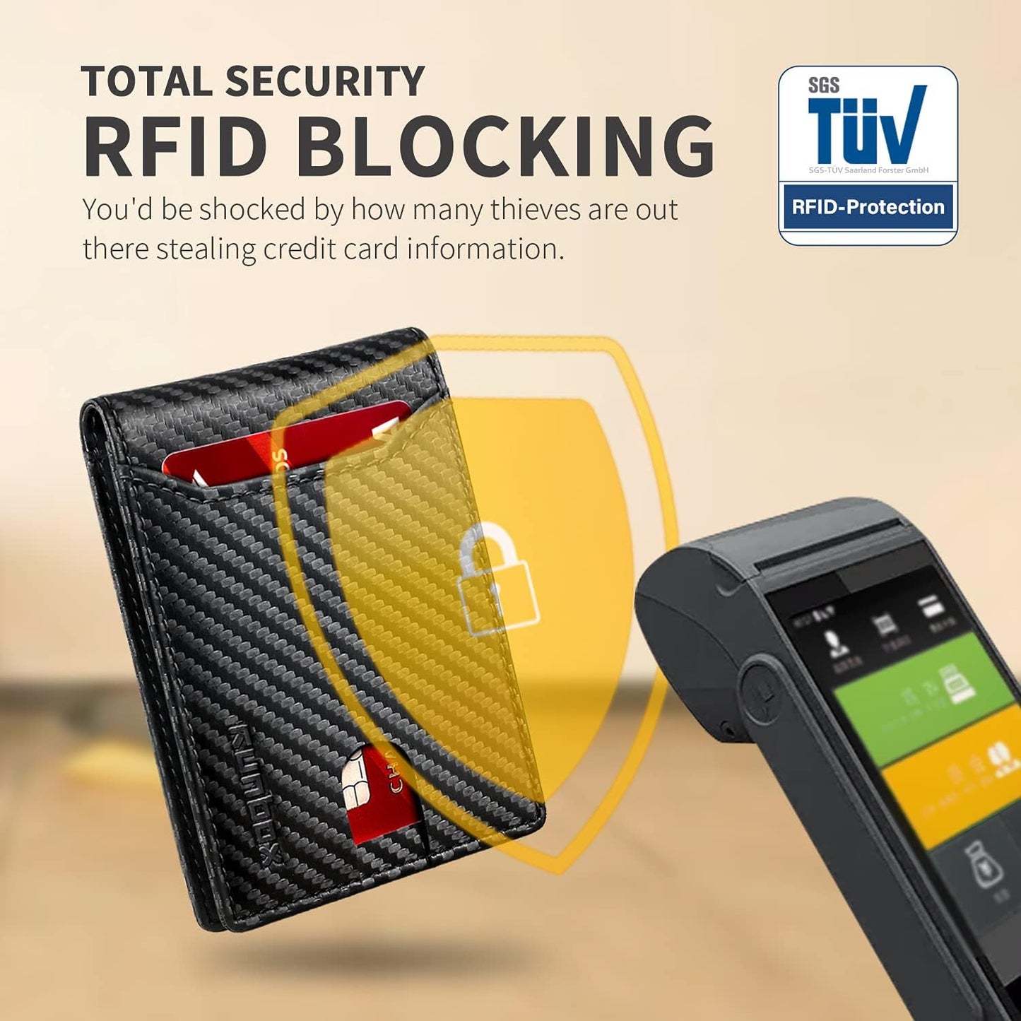 RUNBOX Novelty Wallet for Men Slim 11 Credit Card Holder Slots Leather RFID Blocking Small Thin Men's Wallet Bifold Minimalist Front Pocket Large Capacity Gift Box