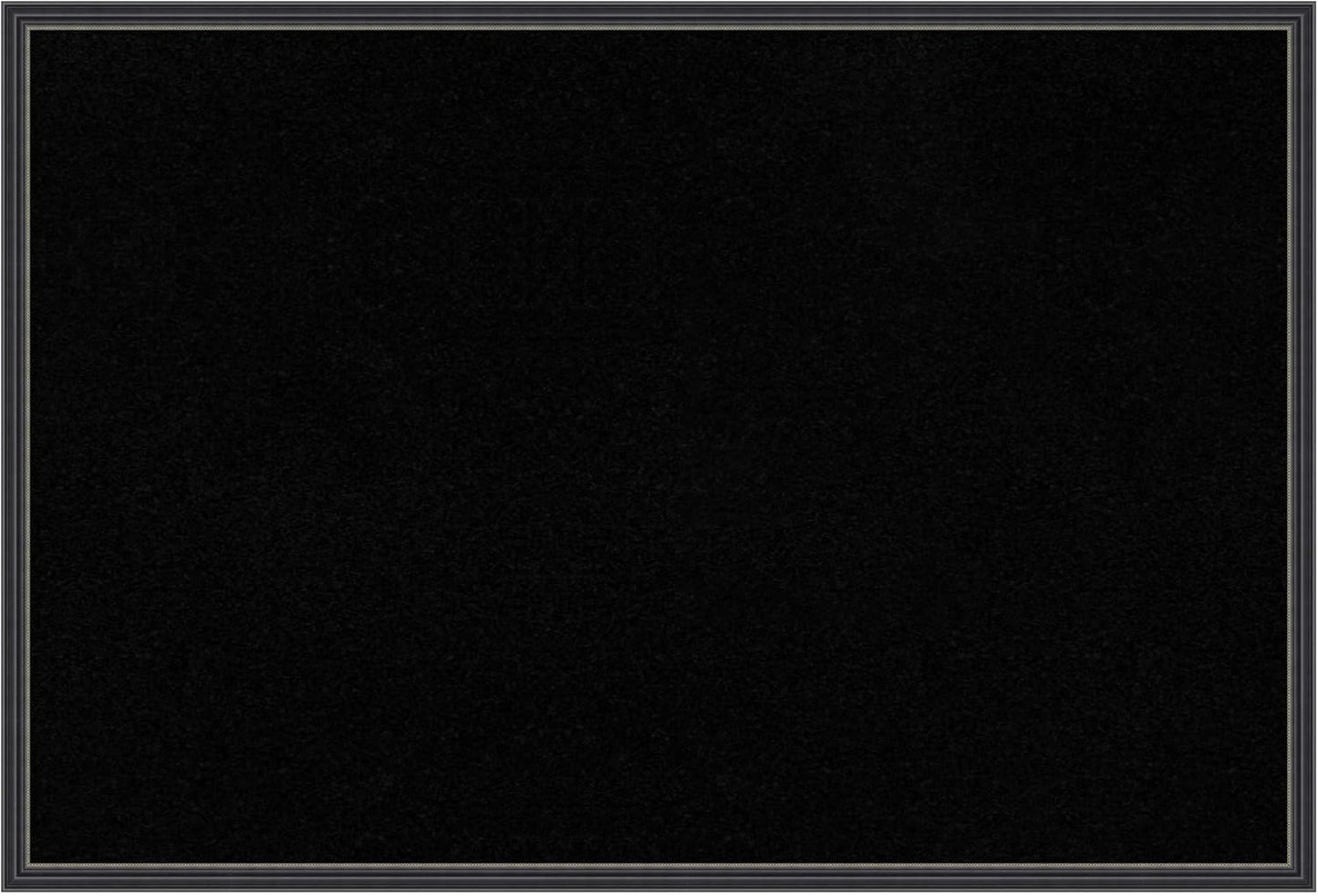 Amanti Art Black Cork Board for Wall, 25x37 Vision Board with Black Wood Frame, Large Corkboard Office Decor for Home Organization, Traditional Corkboard Pinboard to Display Items for Home