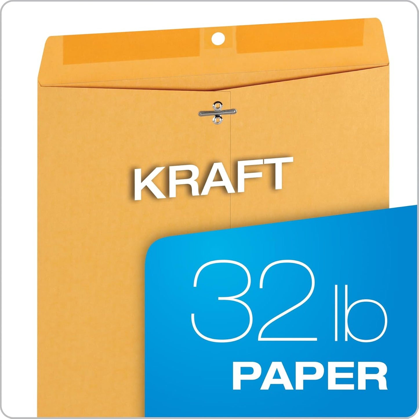 Quality Park 9-1/2" x 12-1/2" Clasp Envelopes, Brown Kraft, Gummed Flap, 100/Box (QUA37793)