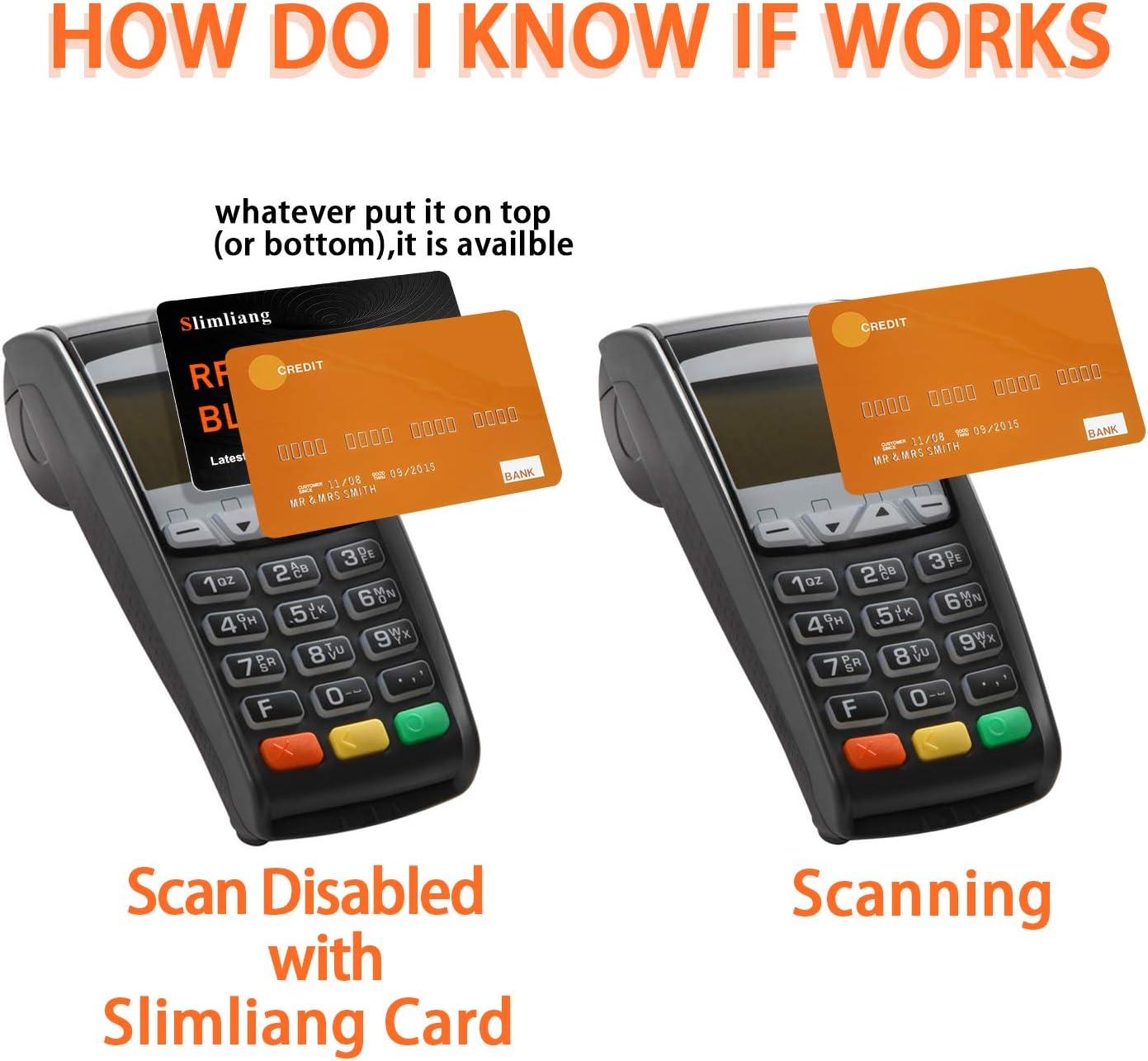 rfid blocking card (orange)