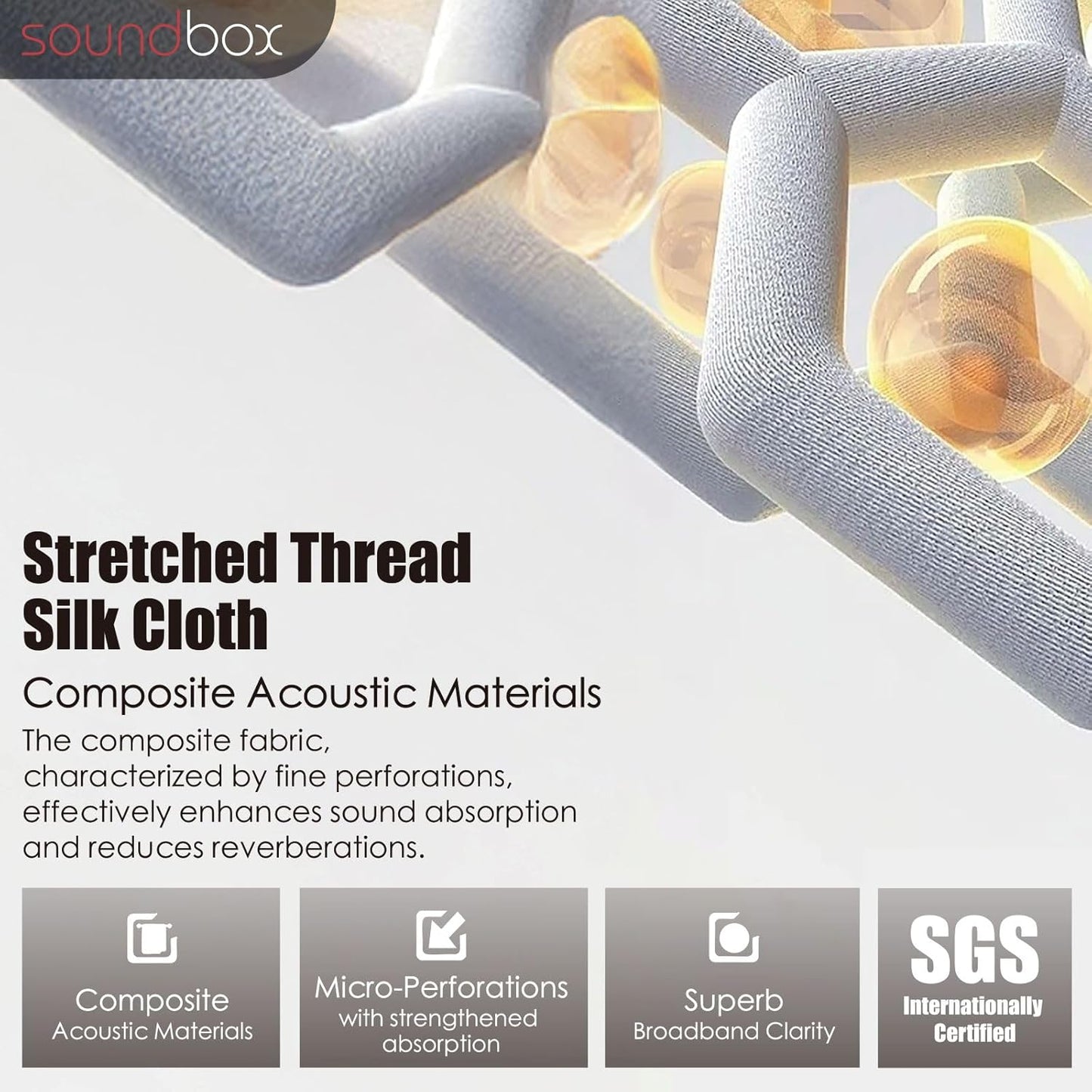 Soundbox Art Acoustic Panels 23.6"x23.6" Sound Absorbing Wall Panels, Decorative Panels for Noise Reduction, Ocean Depth, Studio, Home Theater, Office