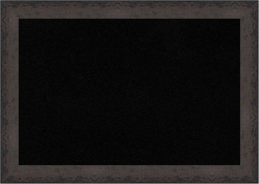 Amanti Art Black Cork Board for Wall, 29x41 Vision Board with Black Wood Frame, Large Corkboard Office Decor for Home Organization, Modern Corkboard Pinboard to Display Items for Home Organization in