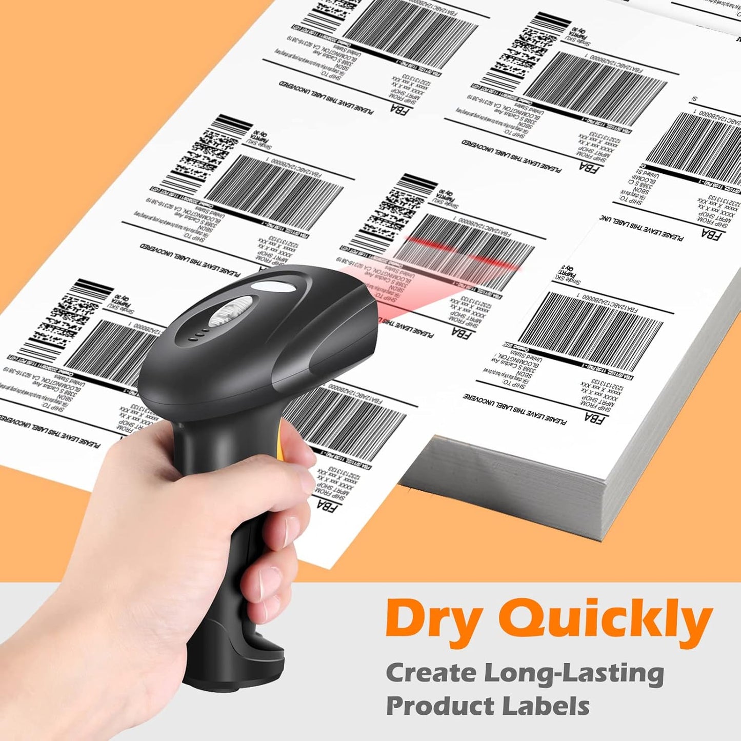 3-1/3" x 4" Shipping Address Labels 300 Label Stickers Paper for Laser/Inkjet Printer 6 per Page Printable Mailing Labels, FBA Box Labels - Matte, 50 Sheets