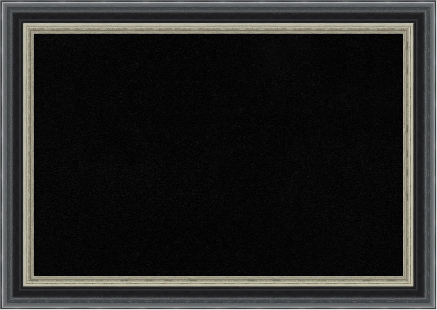 Amanti Art Black Cork Board for Wall, 15x21 Vision Board with Black Wood Frame, Small Corkboard Office Decor for Home Organization, Modern Corkboard Pinboard to Display Items for Home Organization in