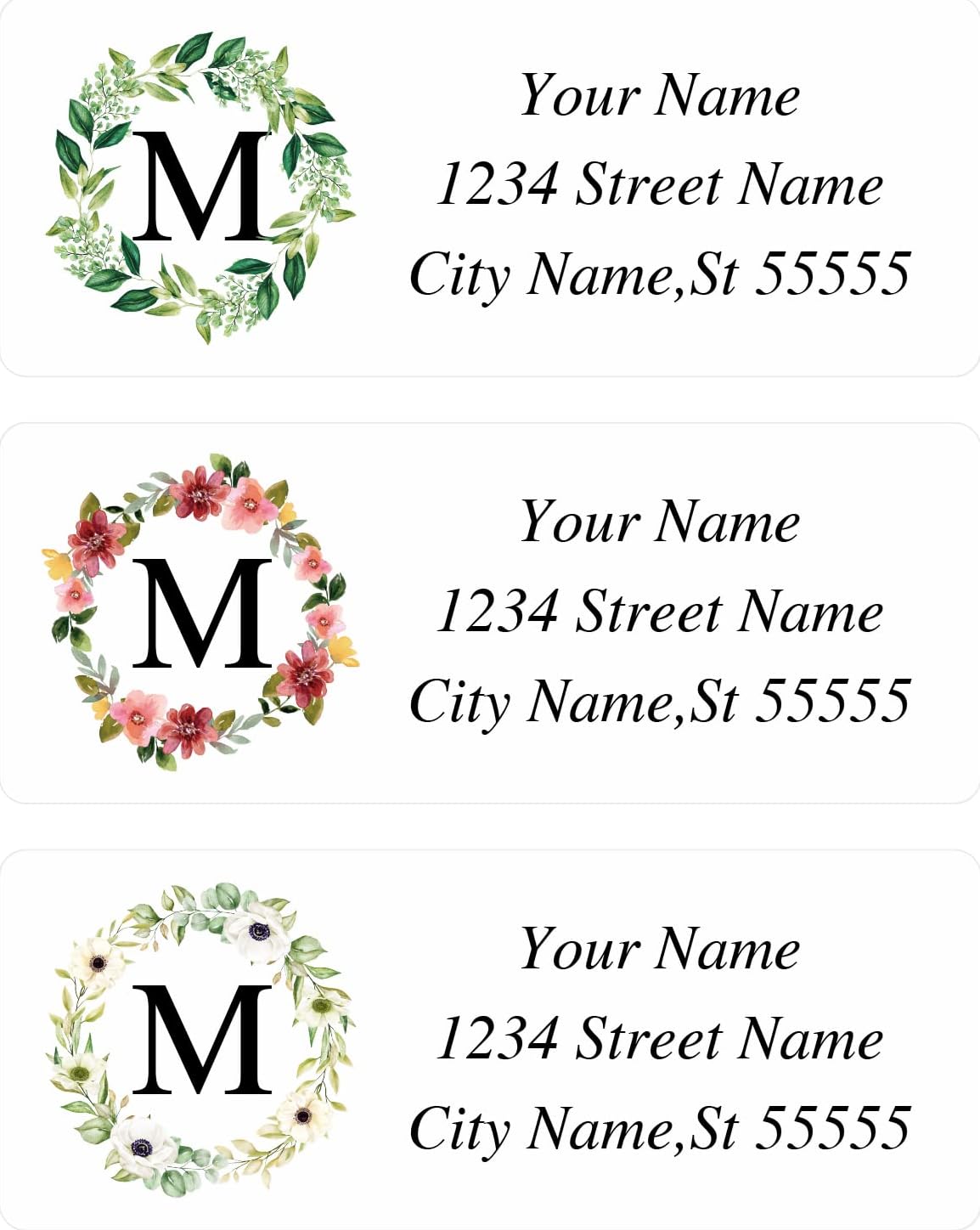 Custom Address Labels - Personalized Address Labels, Return Address Labels with Strong Adhesion, Can Be Used for Cardboard, Paper, Plastic, Glass, Metal (2.6x1 Inch, Set of 100)