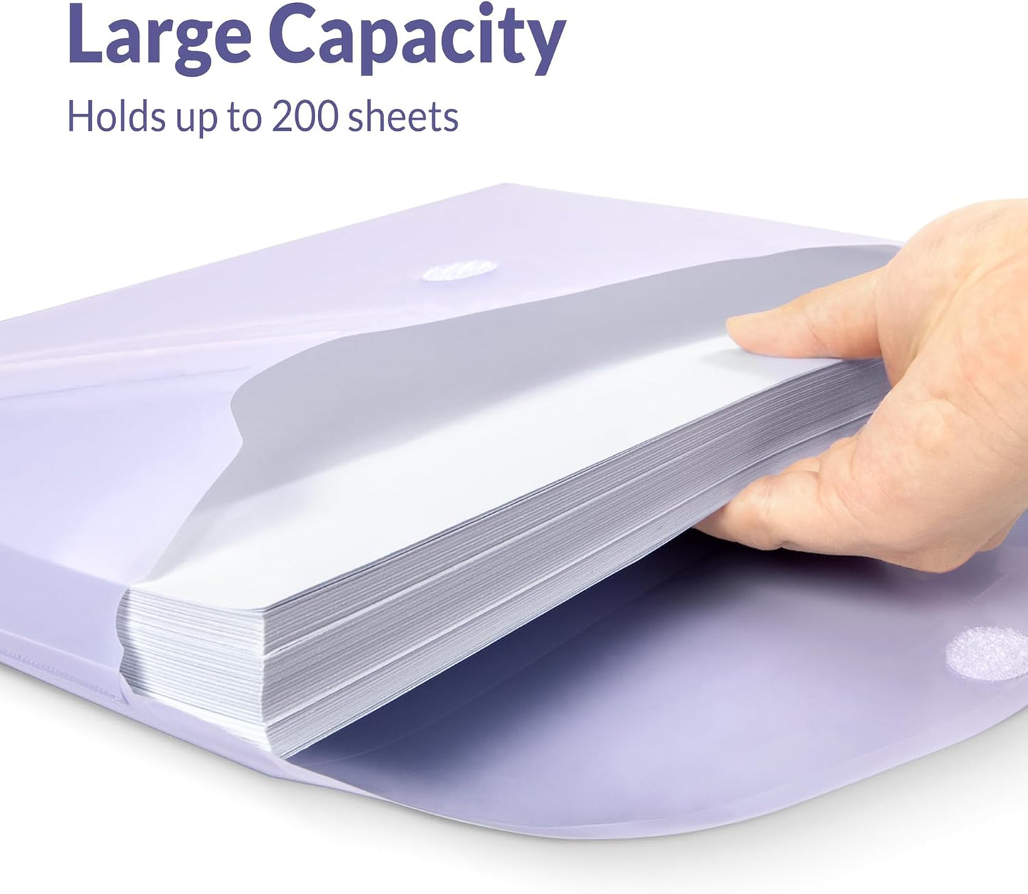 SUNEE 12 Pack Plastic Envelopes, Folders for Document for A4 Letter Size, Poly File Folders with Label Pockets for School Home Office Organizer Work Supplies, 6 Colors