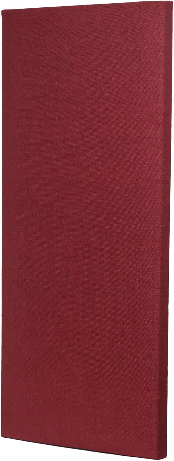 ATS Acoustics Sound Absorbing Acoustic Panel 24" x 48" x 2" Beveled Edge (Burgundy)