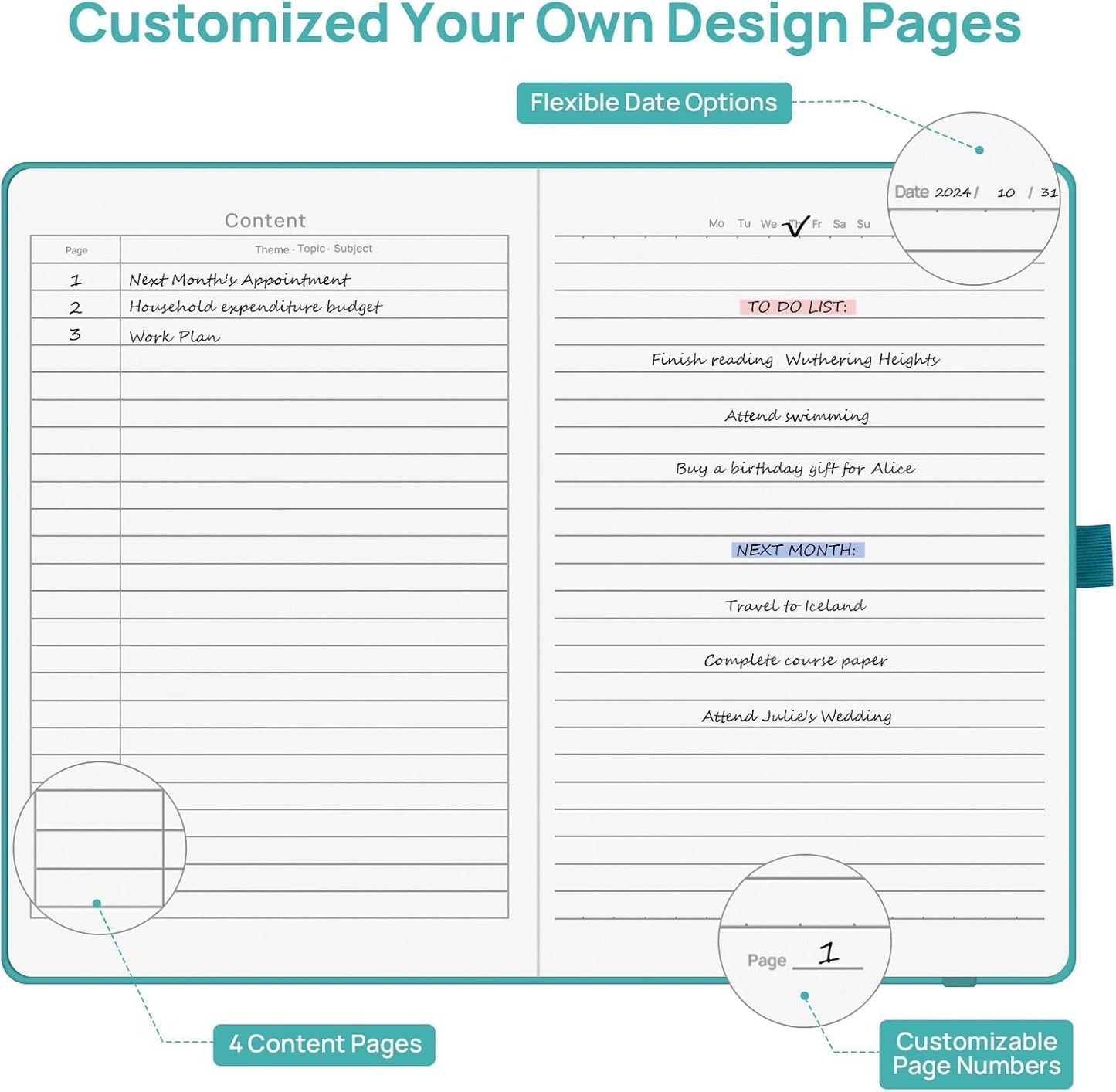 8 Pack Lined Journal Notebooks for Work, Travel, College, (A5 Size 100 GSM Thick Paper) - Classic Ruled, Hardcover Notepad for Writing 160 Pages, 5.5 x 8.3 inch - Multipack 8 Colors