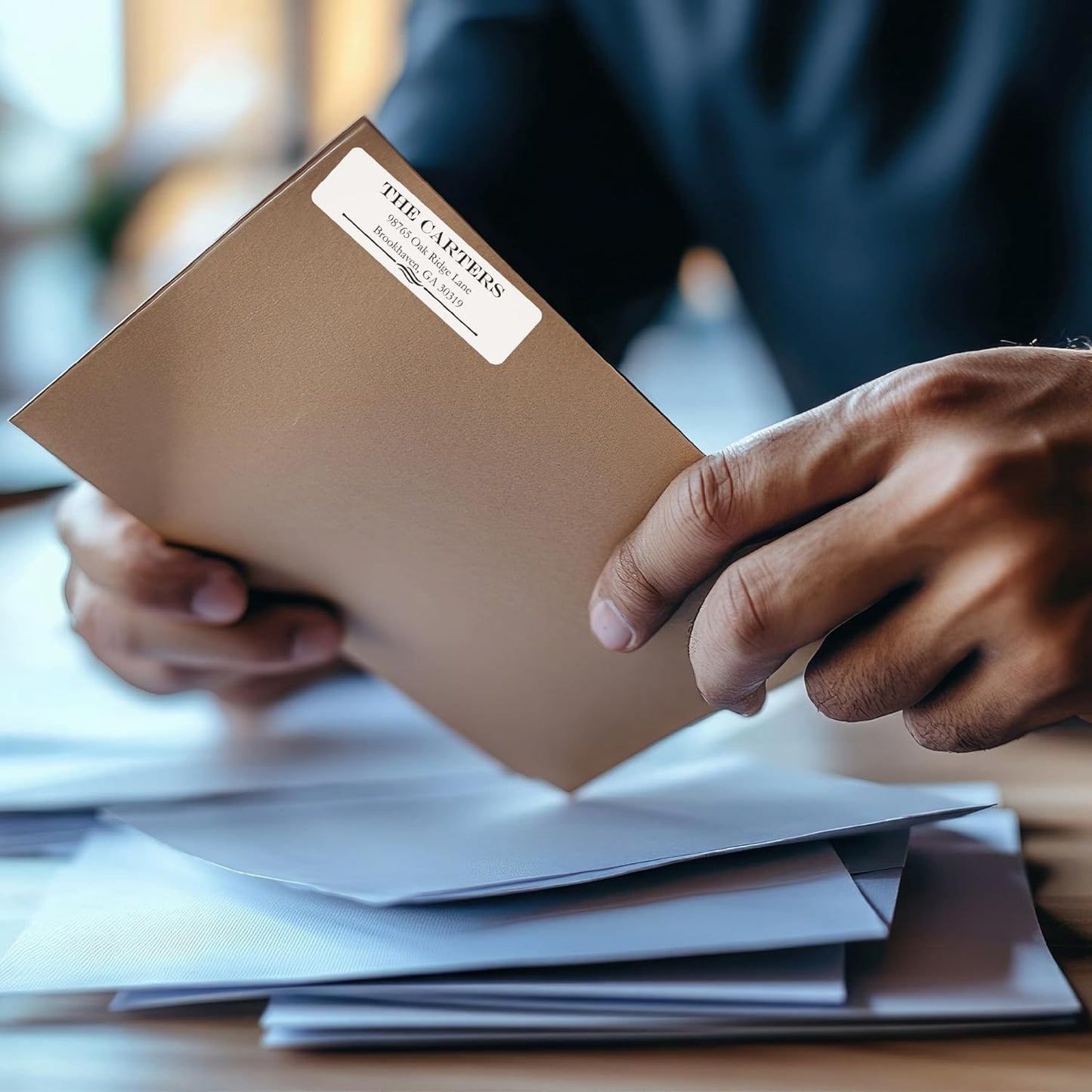 Premium Label Supply White Sticker Mailing Labels – 4" x 1.33" – Laser/Inkjet Compatible – (14 per Sheet), 25 Sheets – 350 Total Adhesive Labels