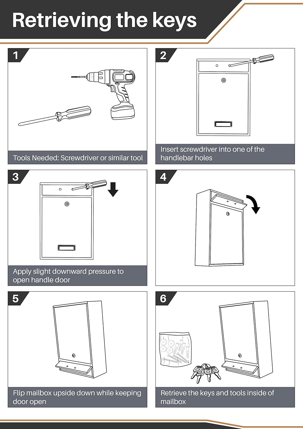 Wall Mounted Locking Vertical Dropbox Mailbox - Safe and Secure (Large) | Made with Galvanized Steel