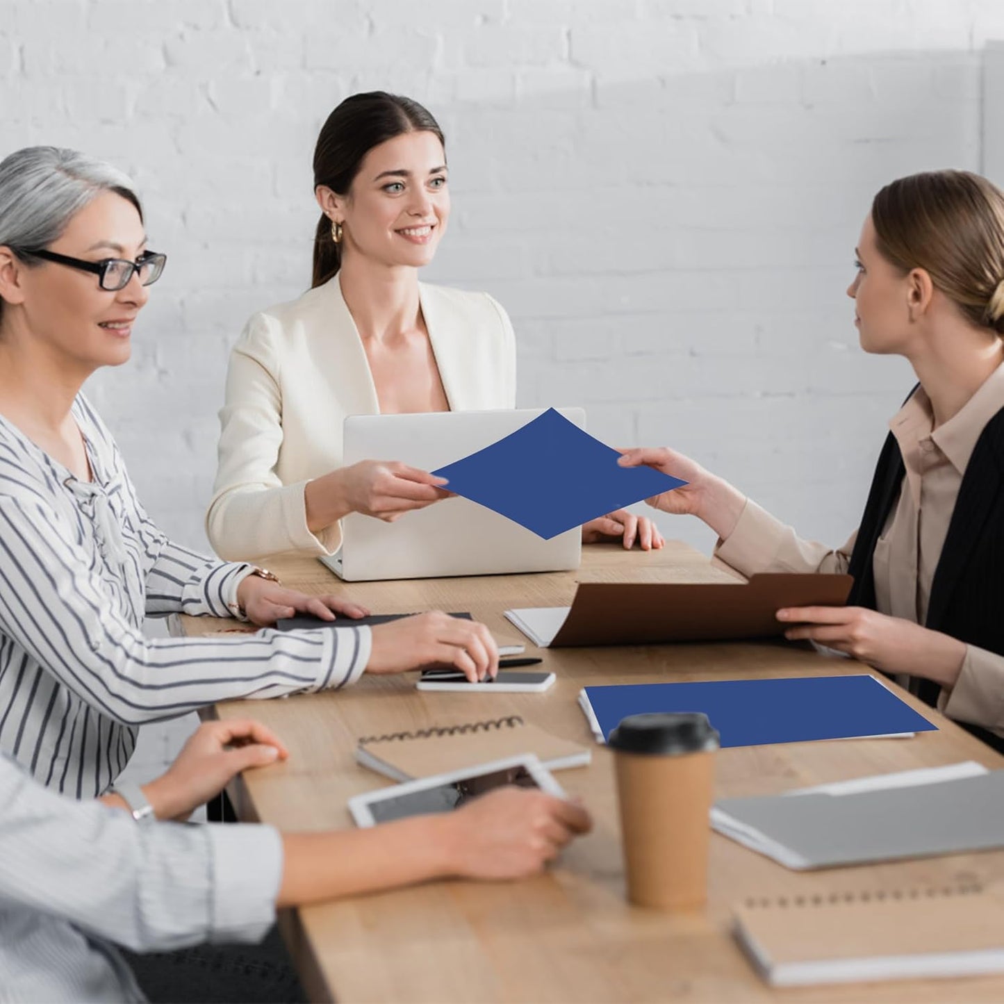 50 Pack Folders with Pockets, Pocket Folders Fit Letter Size Paper, with Business Card Slot, 2-Pocket Folder for School Office Home Business