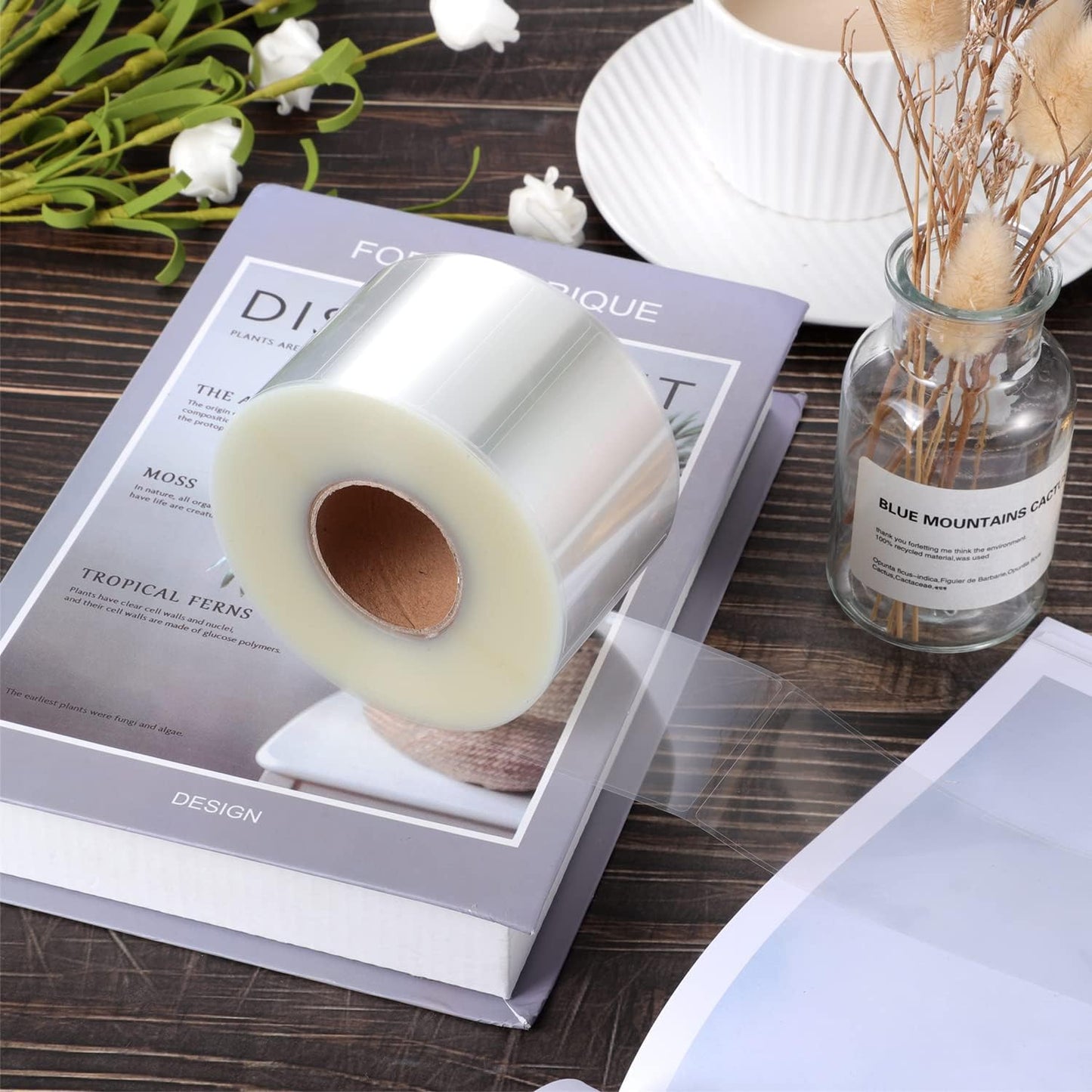 500 PCS Label Protectors, Clear Label Protectors Waterproof Clear Labels for Protecting Barcodes, Books, Numbers, Clothes Food Labels in Laboratory, Library, Office, Supermarket (4.05×2.04inch)