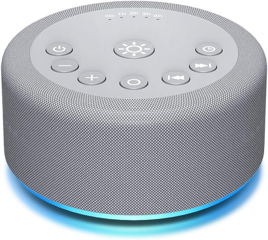 Sound Machine Night Light White Noise Machine 30 Non Looping Sounds 12 Lights 5 Timers 36 Adjustable Volume Memory Function Sleep Brown Noise Sounds Machine for Baby Kids Adult & Home Office Travel