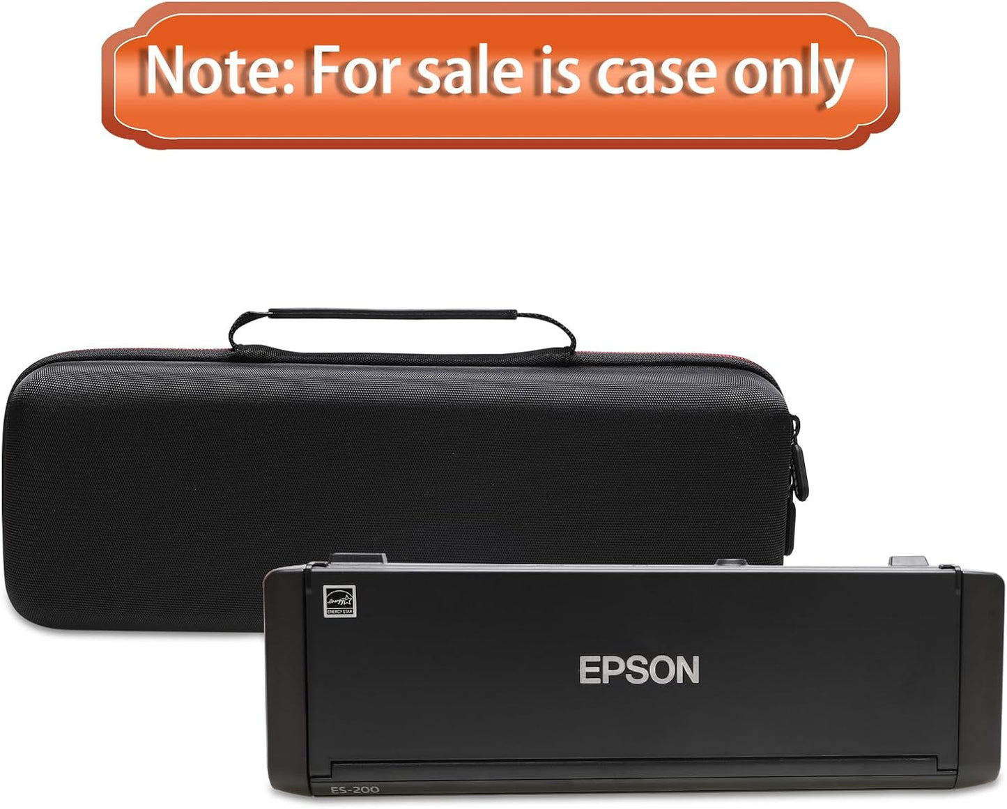 LTGEM Hard Case for Epson Workforce ES-200 / ES-300W / ES-300WR Portable Document Scanner - Travel Protective Carrying Storage Bag