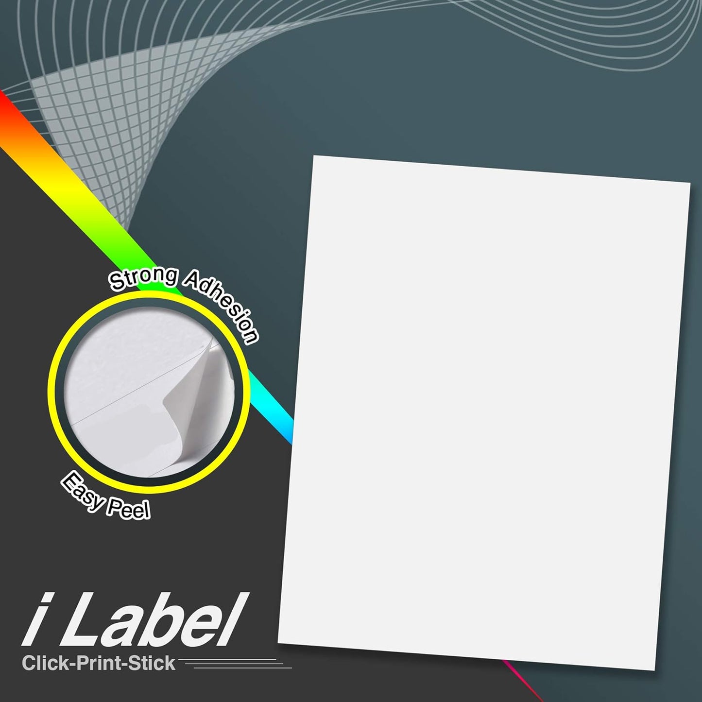 8.5" x 11" Full Sheet Label Sticker Paper for Laser & Inkjet Printers[200 Sheets,200 Labels]