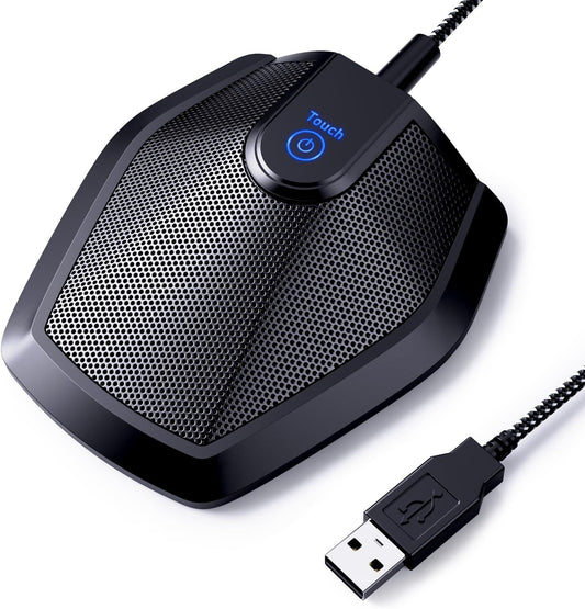 TONOR Conference USB Microphone, Omnidirectional Condenser PC Mic for Video Conference, Recording, Skype, Online Class, Court Reporter, Plug & Play Compatible with Mac OS X Windows PC Compute, G11