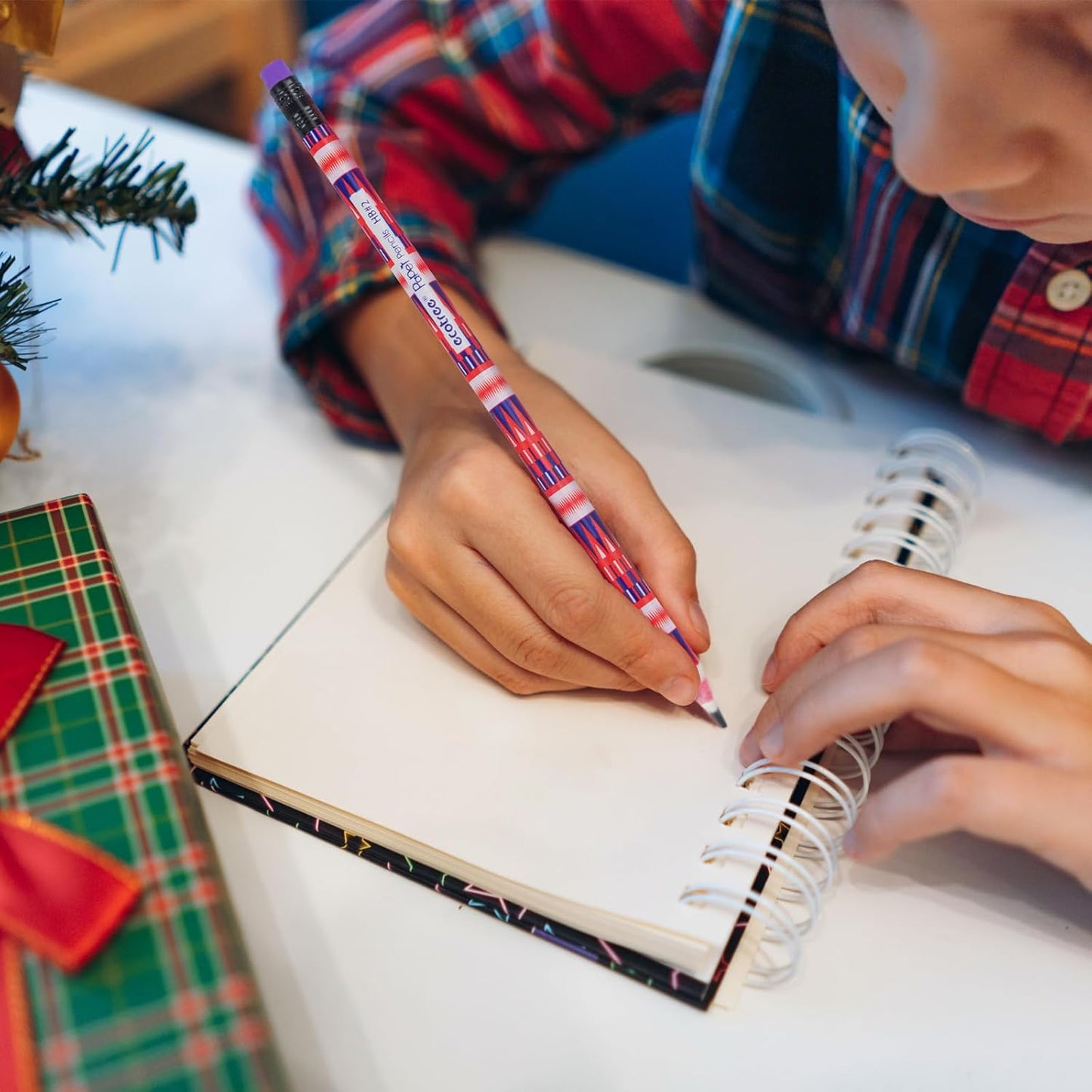 ECOTREE Pencils #2 Pre-Sharpened Pencils for Kids Number 2 Pencil with Erasers for School, Writing, 12 Count