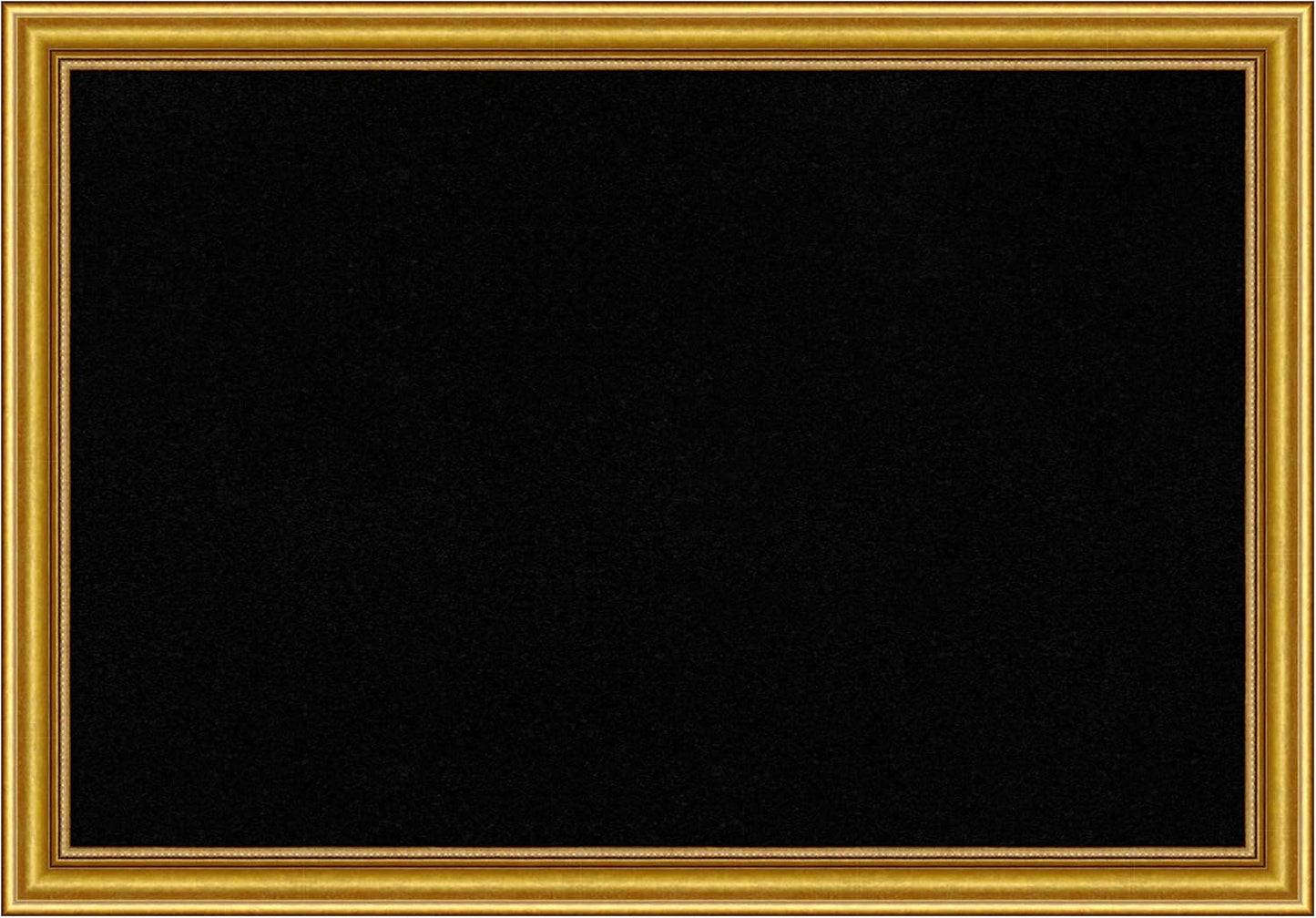 Amanti Art Black Cork Board for Wall, 28x40 Vision Board with Gold Wood Frame, Large Corkboard Office Decor for Home Organization, Traditional Corkboard Pinboard to display items for home organization