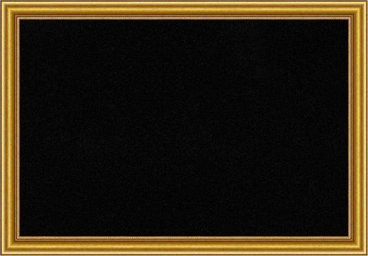 Amanti Art Black Cork Board for Wall, 28x40 Vision Board with Gold Wood Frame, Large Corkboard Office Decor for Home Organization, Traditional Corkboard Pinboard to display items for home organization