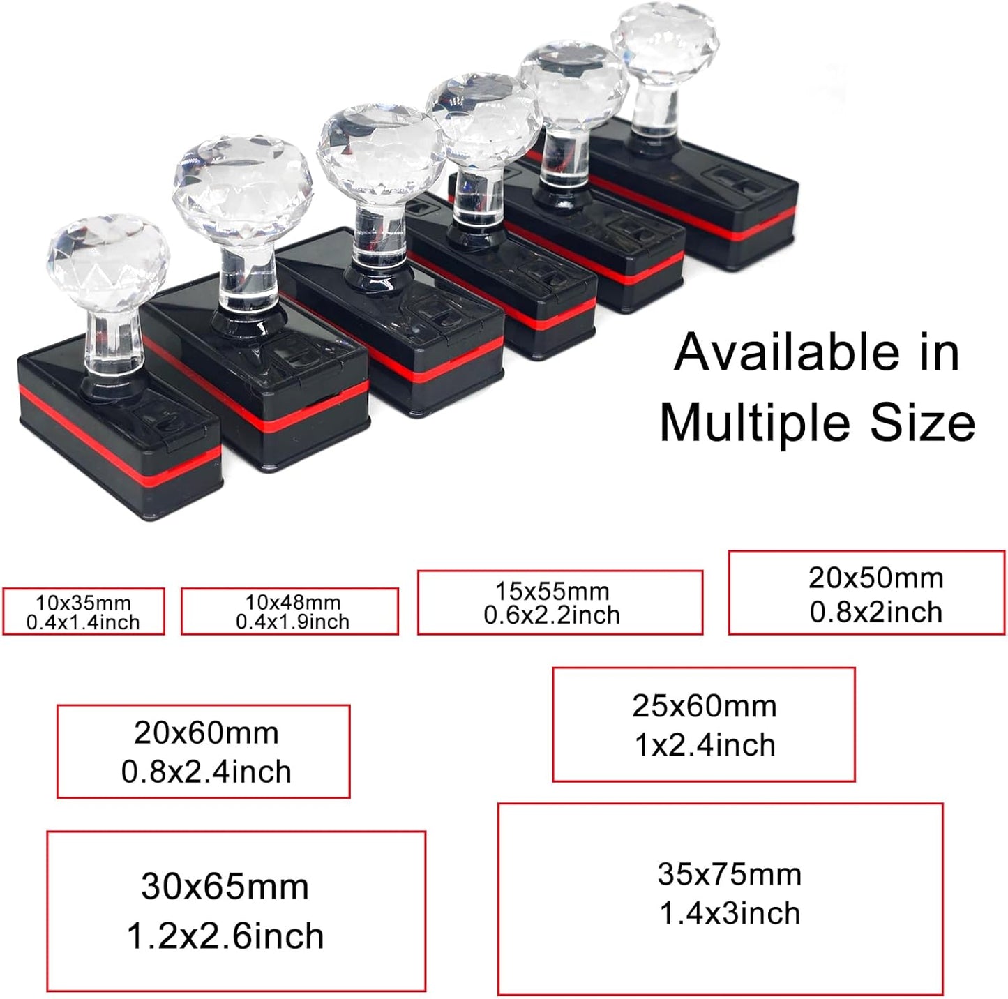 Signature Stamp Self-Inking Name Stamps Personalized with Clear, Consistent Impressions Multiple Font Choices