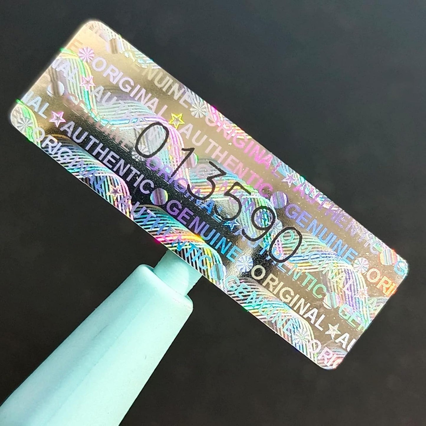 Silver Hologram Tamper Proof Stickers Warranty Void Seal Security Labels Genuine Hologram Labels with Unique Sequential Serial Numbering Tamper evident Stickers(320pcs,GQYH)