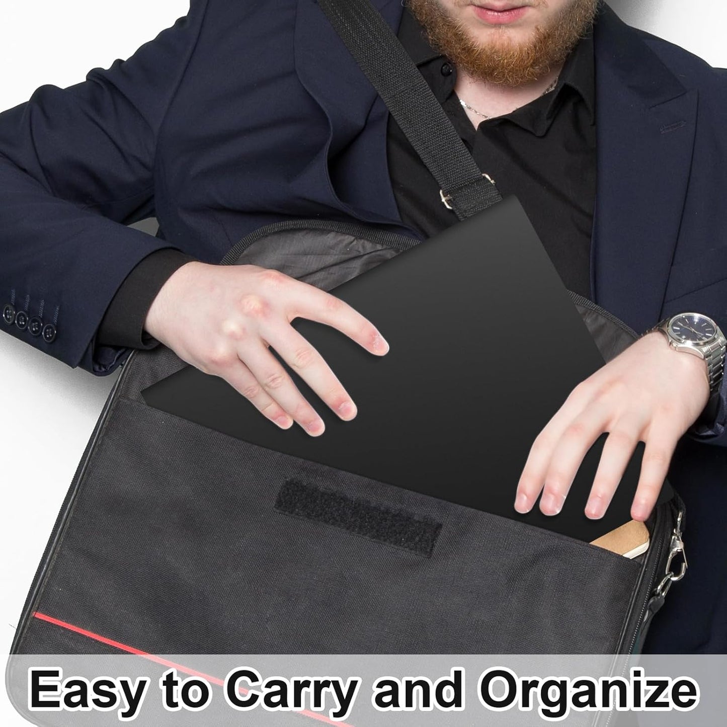 60-Pack Plastic Folders with Pockets,2-Pocket Poly Folders Holds 8-1/2" x 11" Paper for School/Office/Home, Black