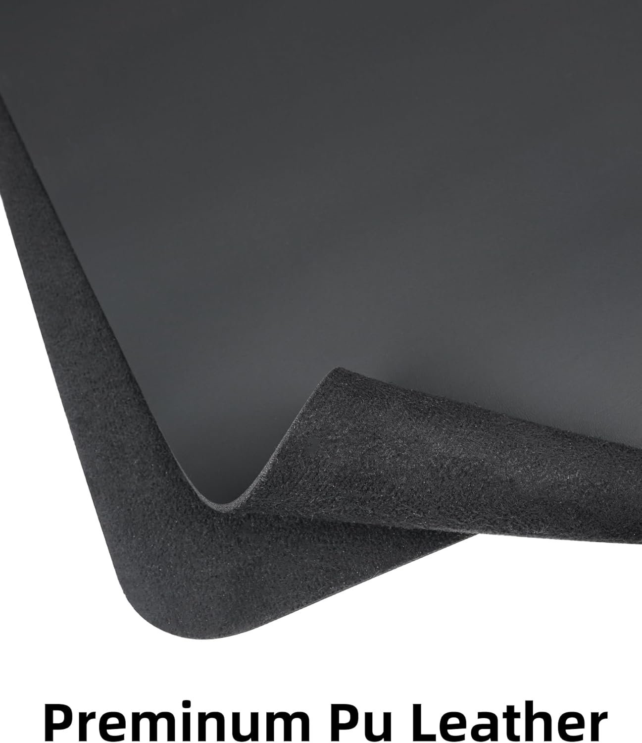 Leather Desk Pad Protector,Mouse Pad,Office Desk Mat, Non-Slip PU Leather Desk Blotter,Large Desk mat,Waterproof Keyboard mat for Office/Home/Decor (Black,48" x 24")
