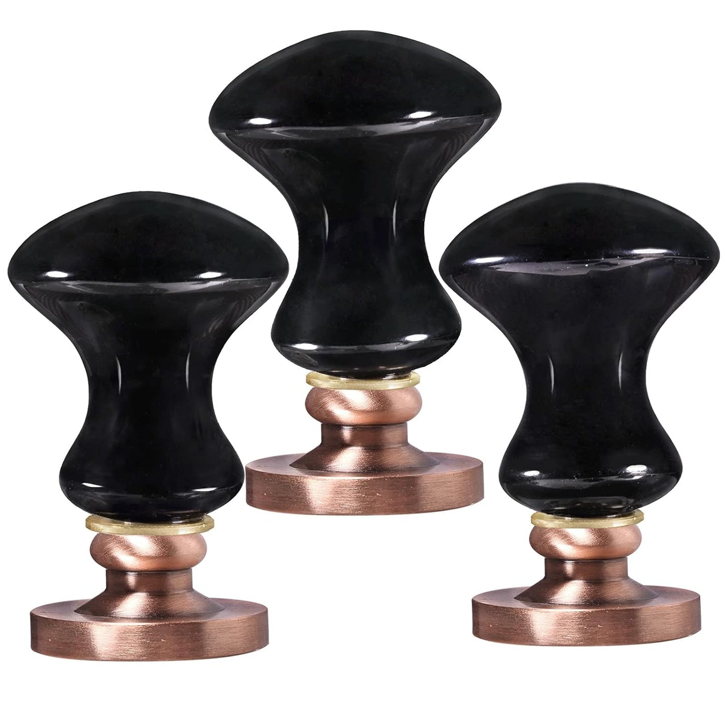 rockcloud Wax Seal Stamp Set, 4 Pieces Sealing Wax Stamps Copper Seals with 1 Black Obsidian Seal Handle for Cards Envelopes Invitation Decoration, Tree of Life