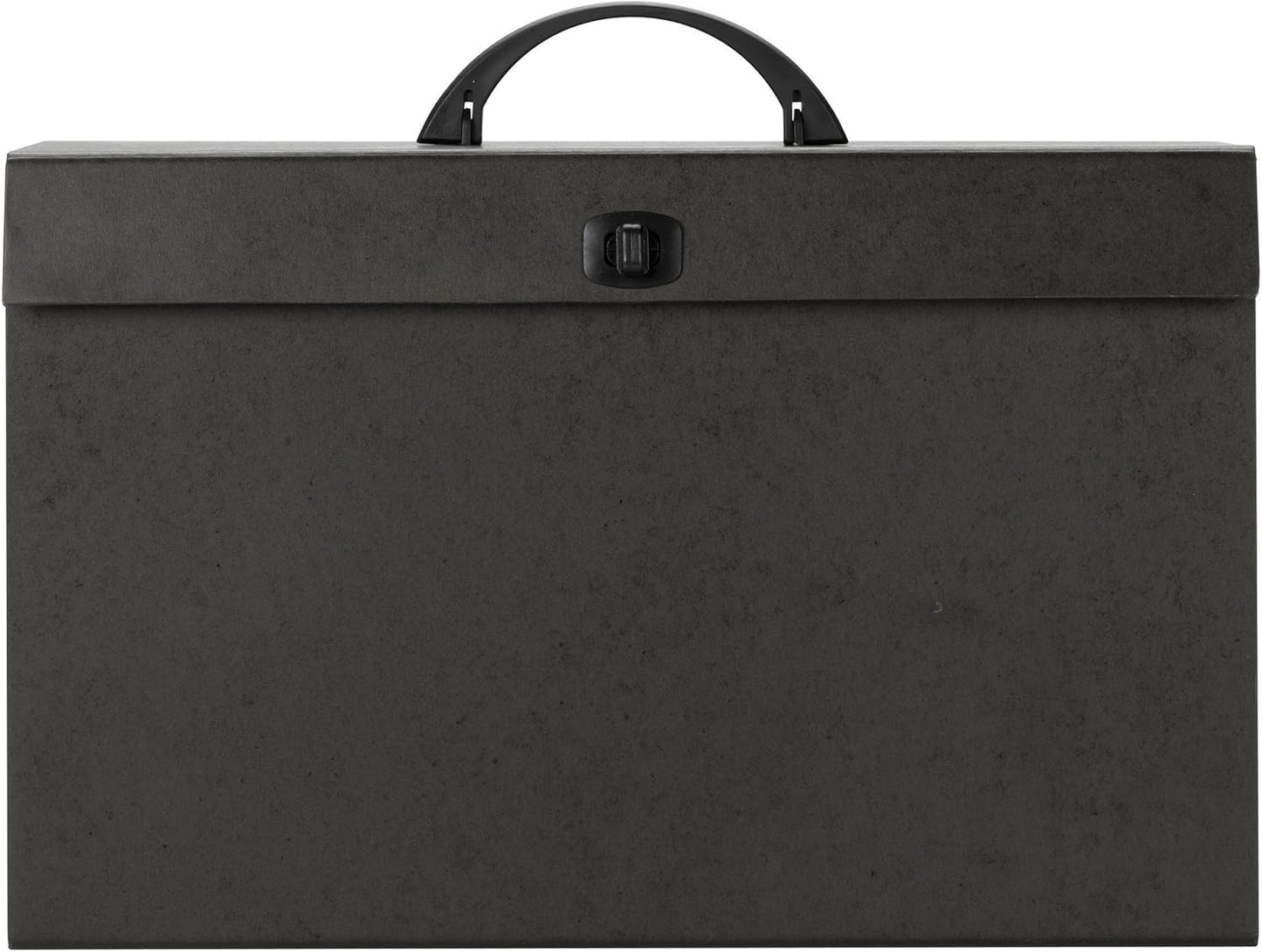 Smead A-Z and Subject Expanding File Box, 19 Pockets, Printed Alphabetic (A-Z)/Subject, Latch Closure, Legal Size, Black (70804)