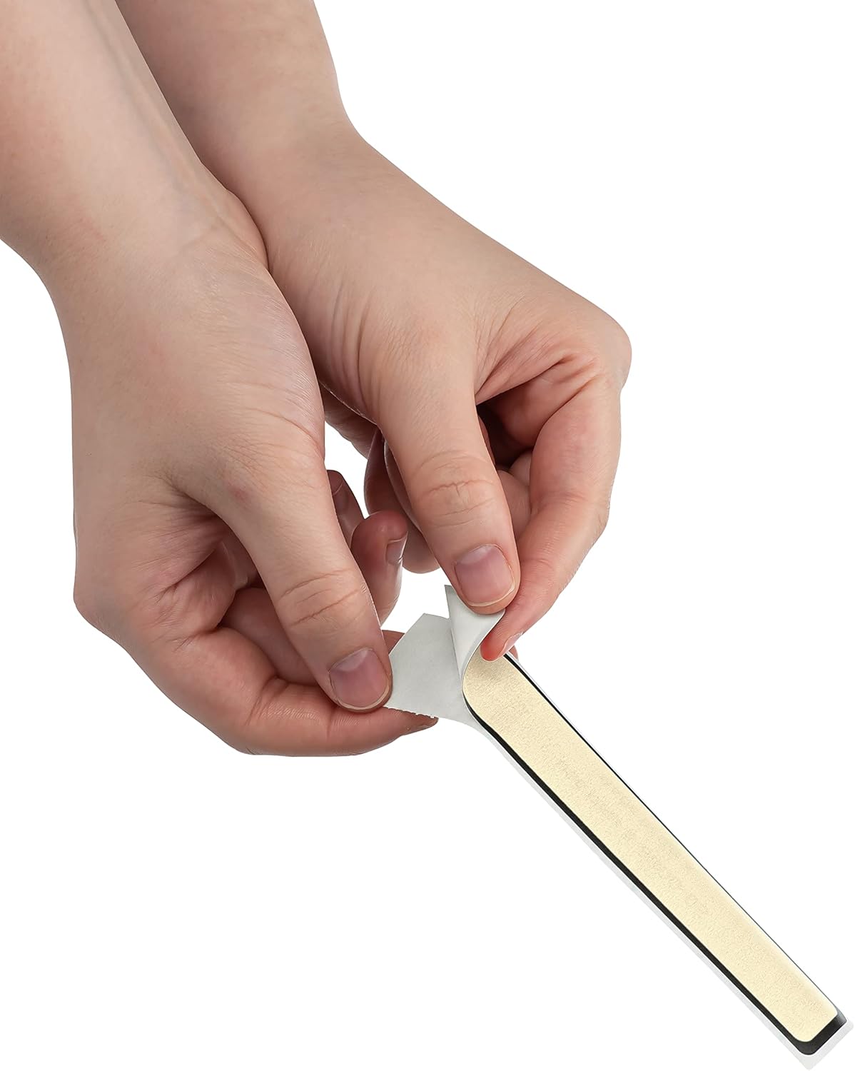 Carstens Adhesive Sticker Labels, 5 3/8” x 1”, Binder Labels for 1” Ring Binder Spines, Tan, Roll of 200