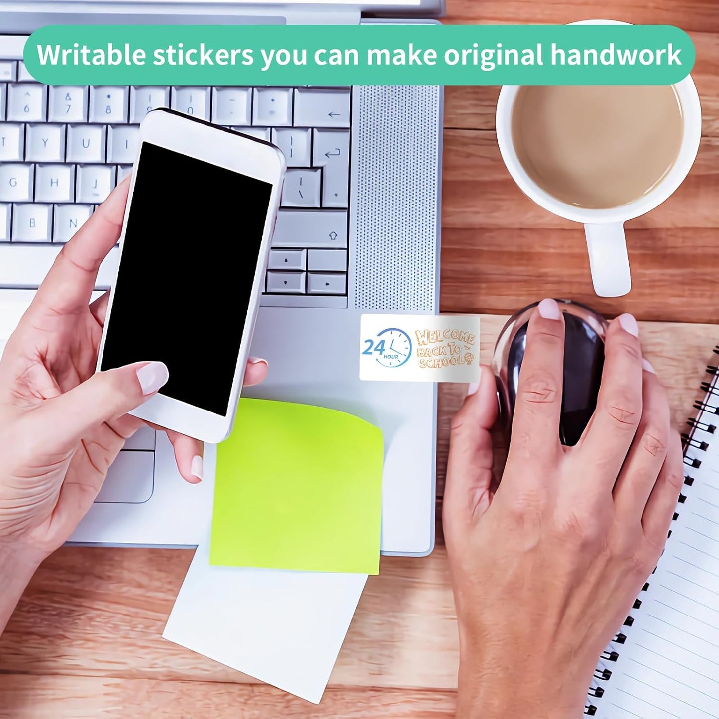 100 Sheets 10 up Labels Mailing Blank Labels, 2" x 4" Sticker Printer Paper for Laser/Inkjet Printer, Self Adhesive Customized Stickers