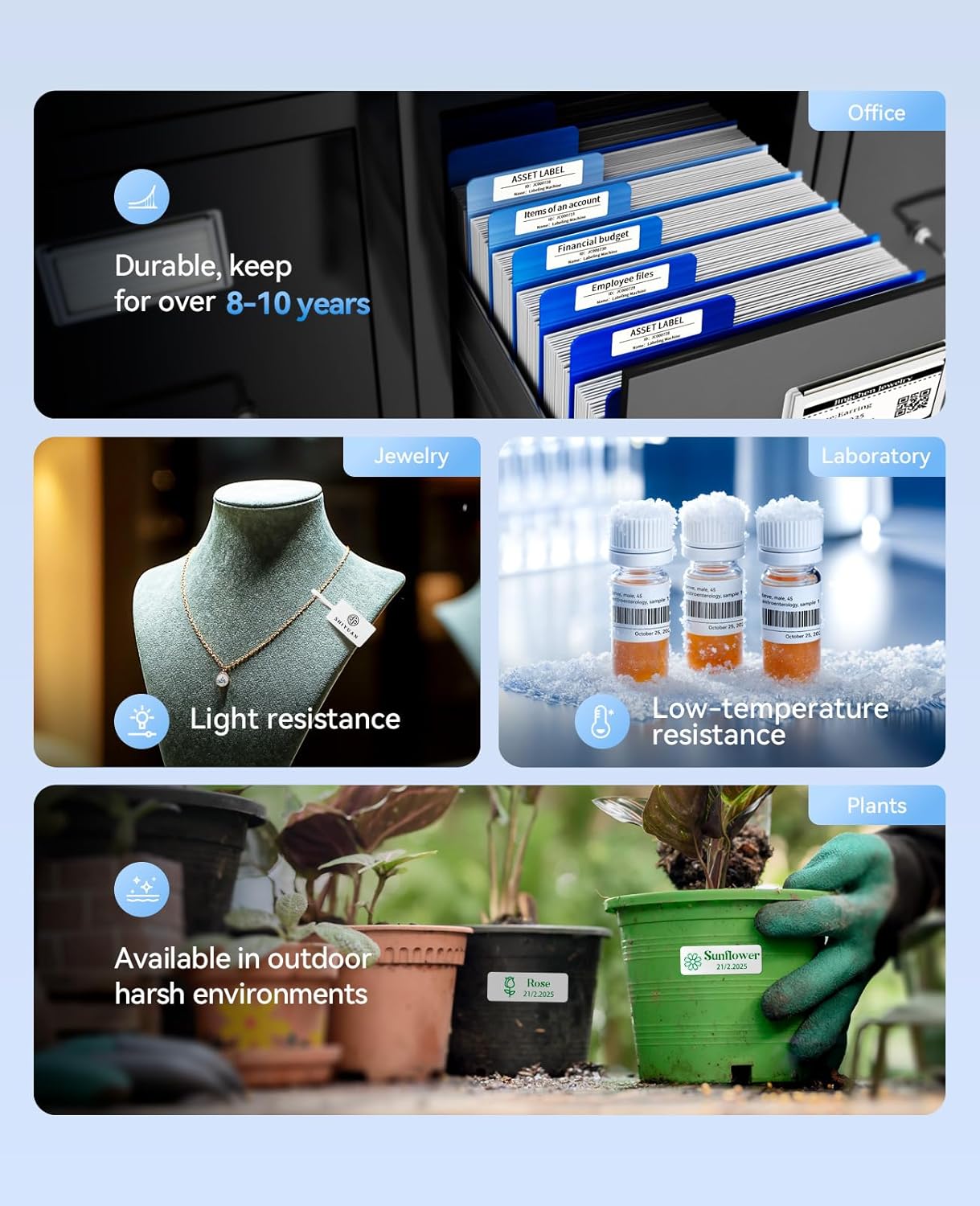 NIIMBOT N1 Label Maker with Tape, Portable Bluetooth Label Printer Support Color Ribbon Printing, Mini Sticker Labeler Rechargeable for Home Office Small Business Outdoor Storage, White